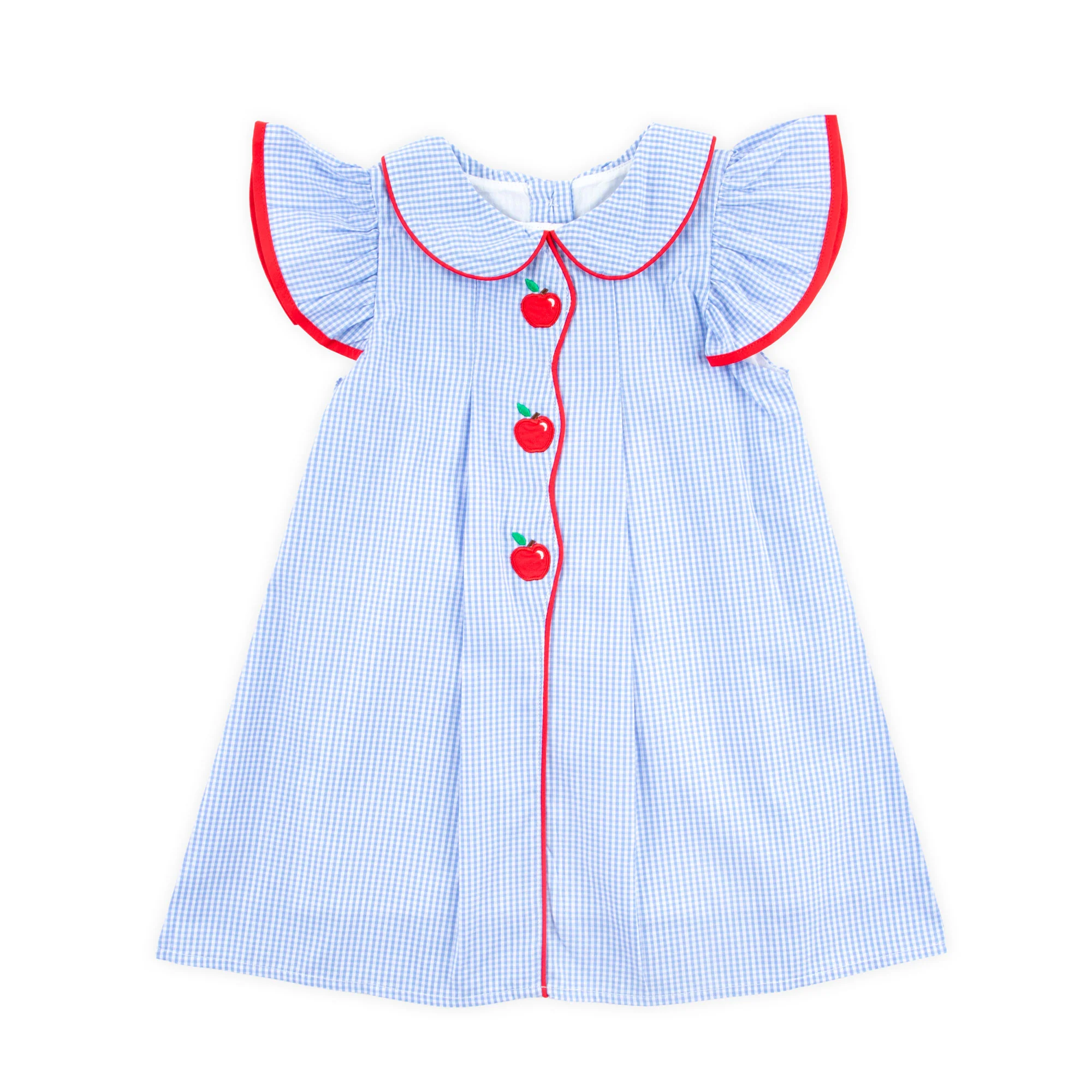 Adorable Apple Blue Gingham Jane Dress - Image 4