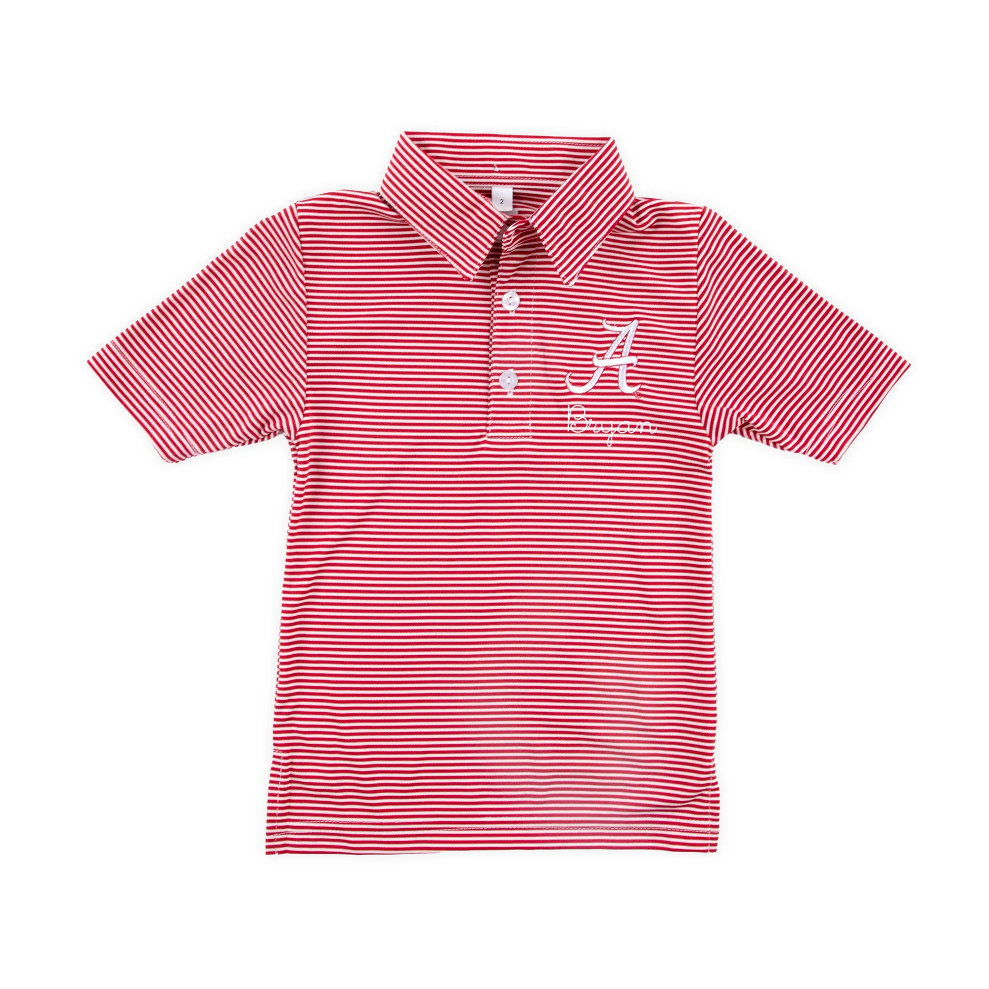 Alabama Embroidered Red Performance Polo