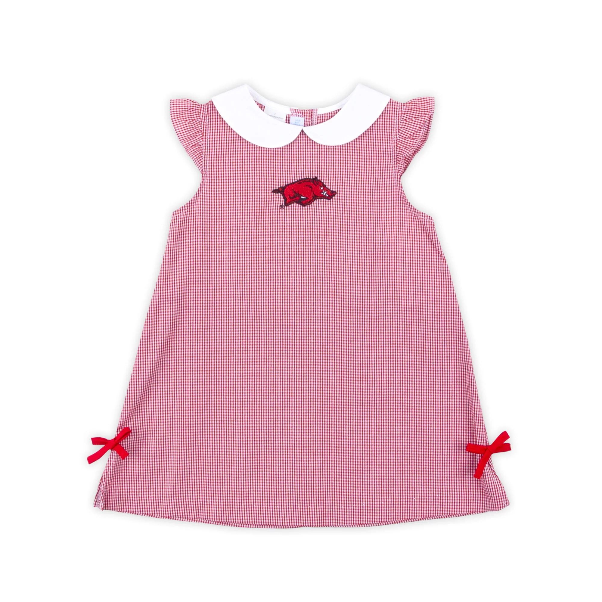 Arkansas Embroidered Red Gingham Dress - Image 2