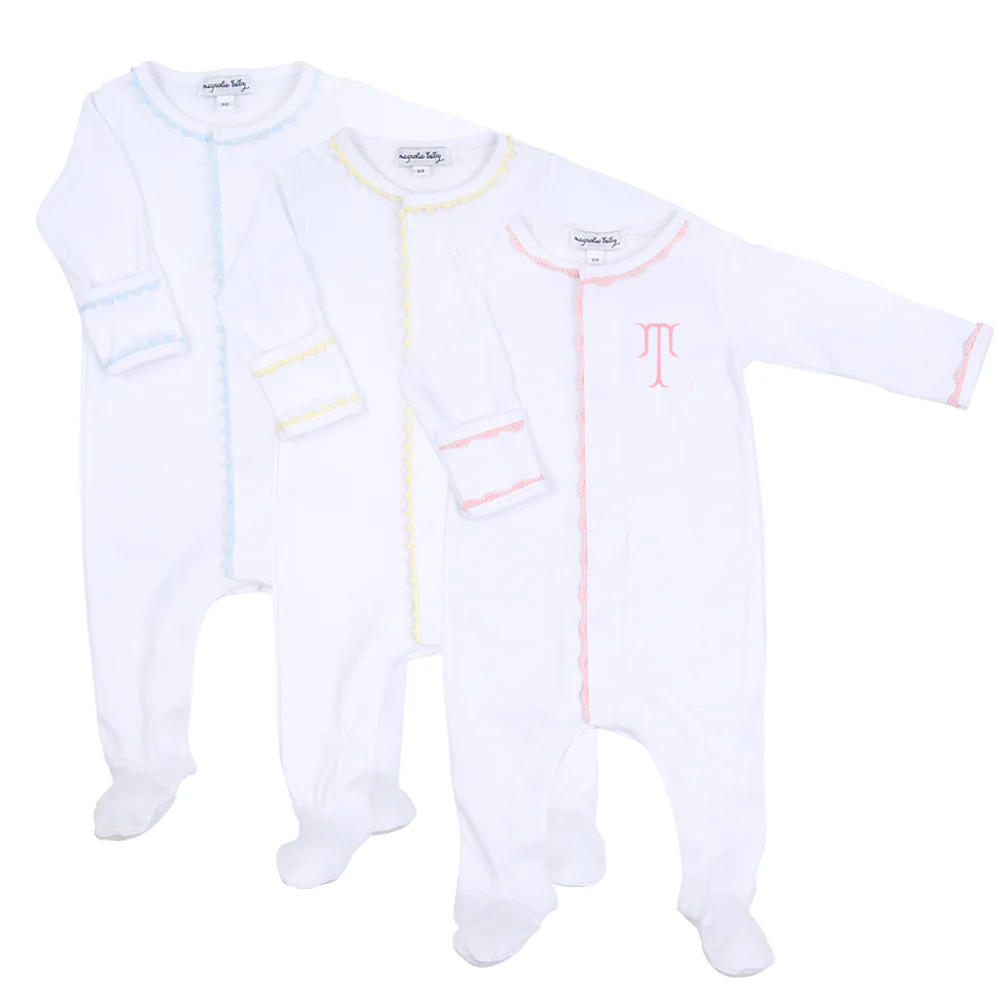 Baby Joy Footie with Crochet Trim - Image 3