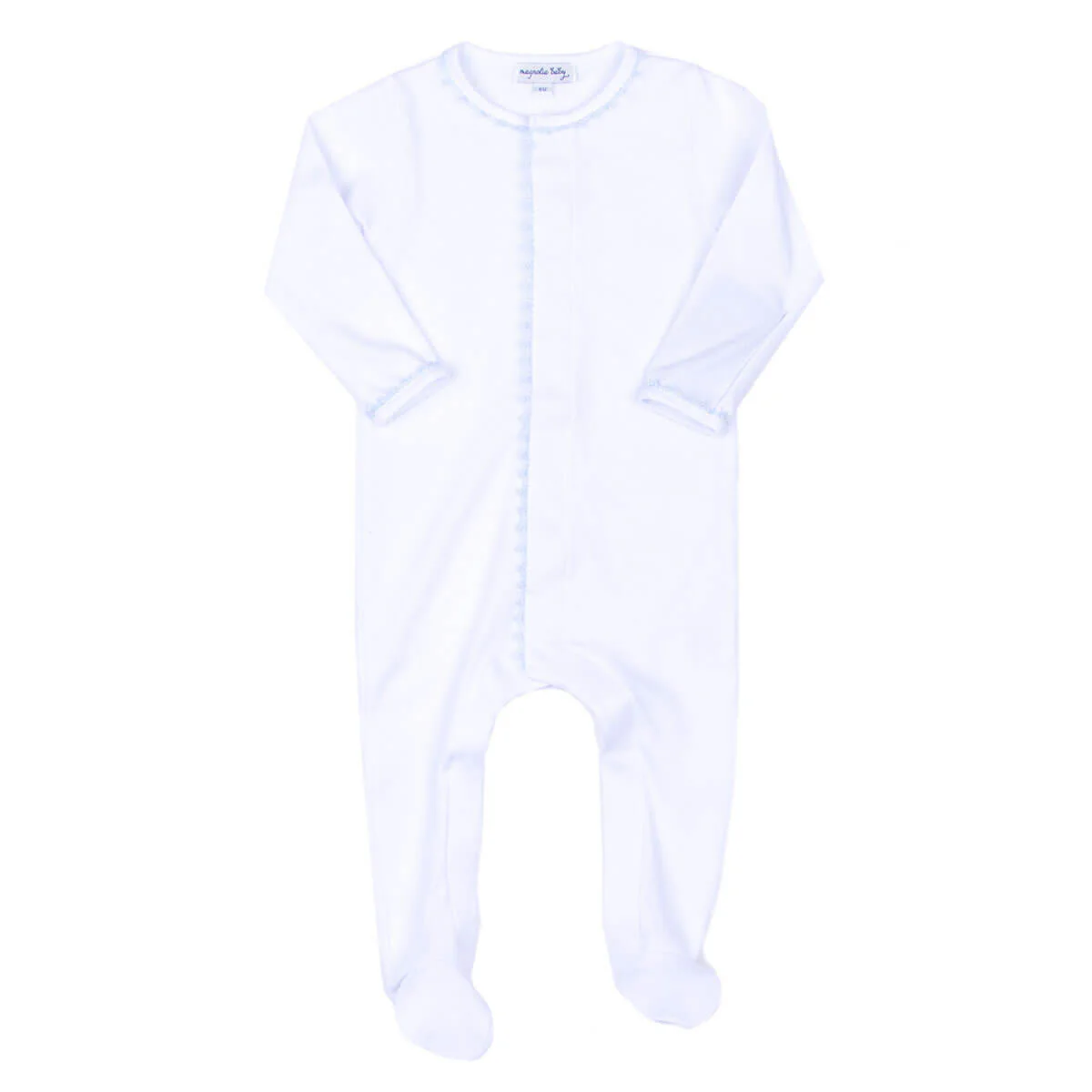 Baby Joy Footie with Crochet Trim - Image 4