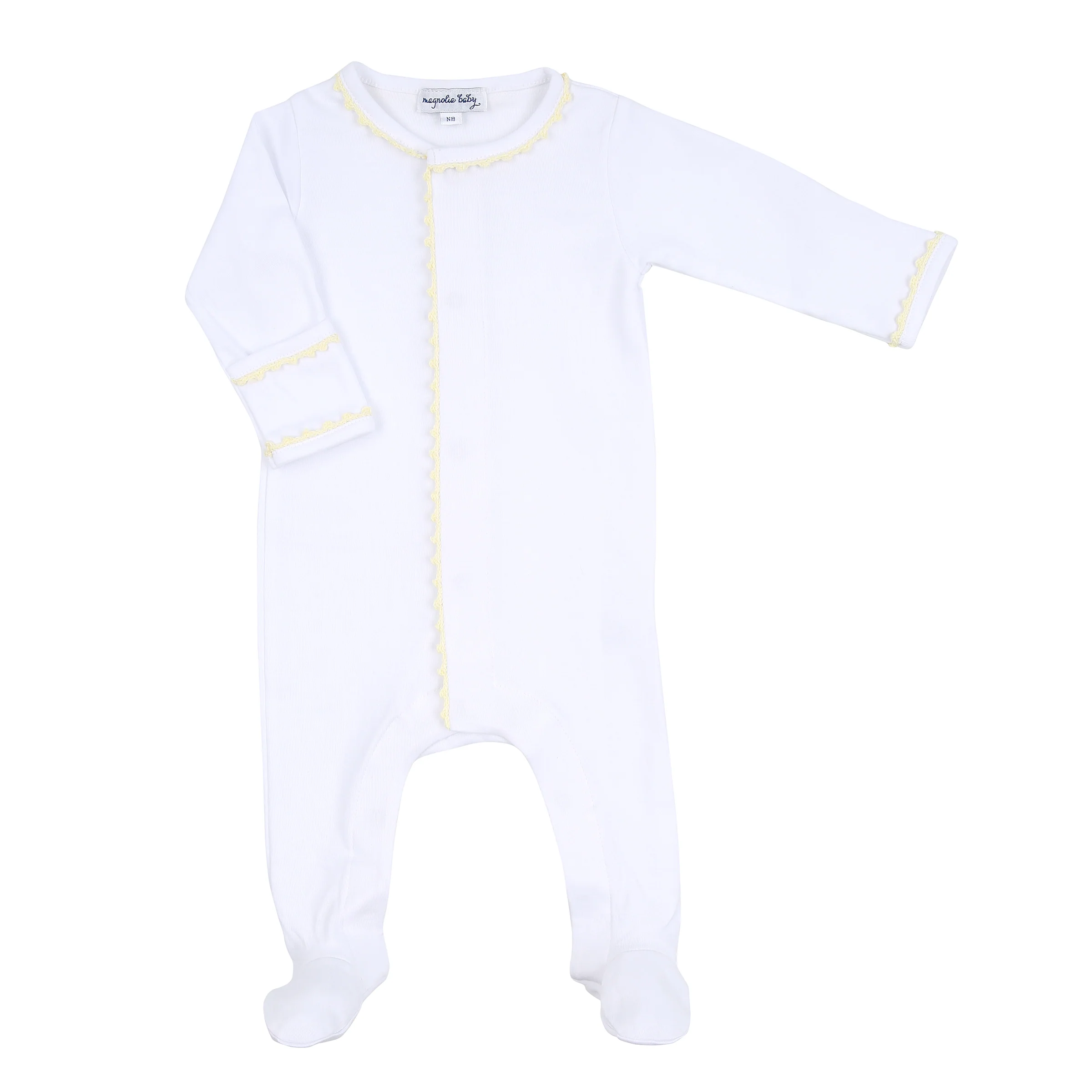 Baby Joy Footie with Crochet Trim - Image 5