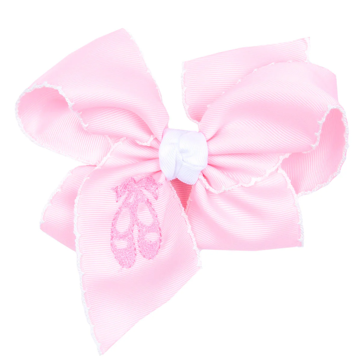Ballet Slippers Embroidered Knotted Bow - Image 2
