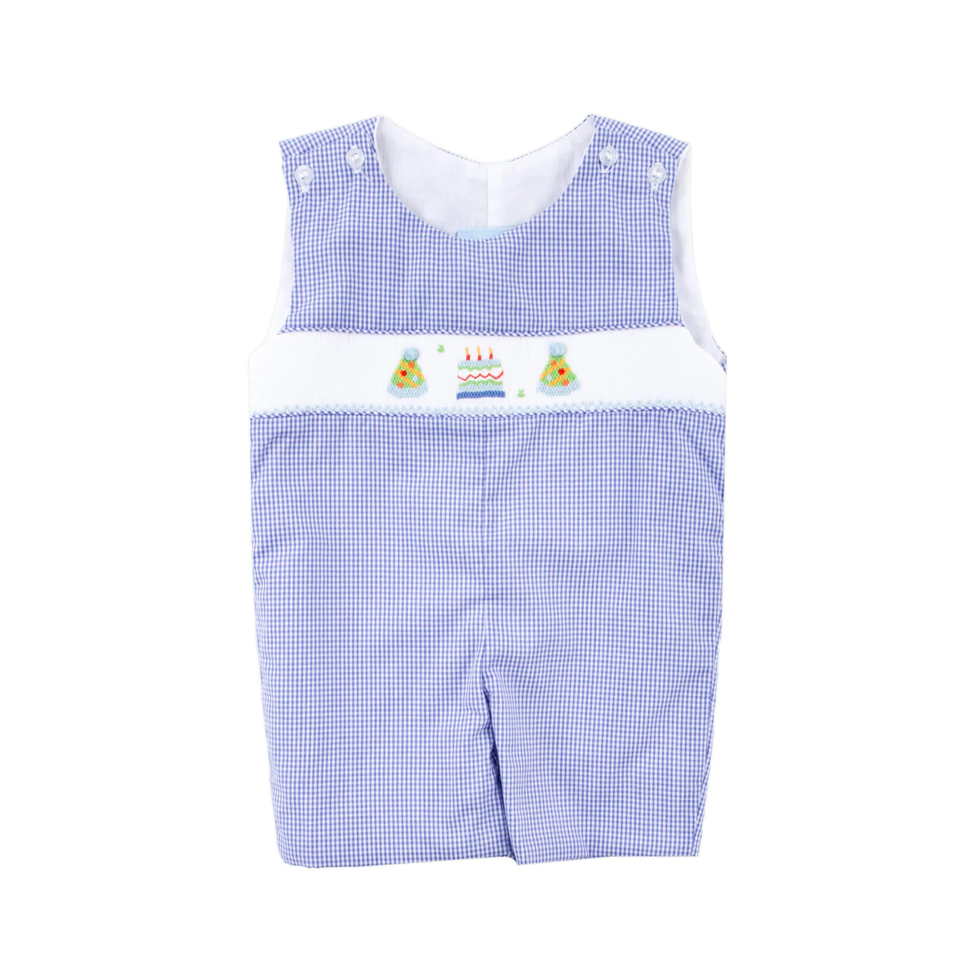 Birthday Smocked Royal Jon Jon - Image 2