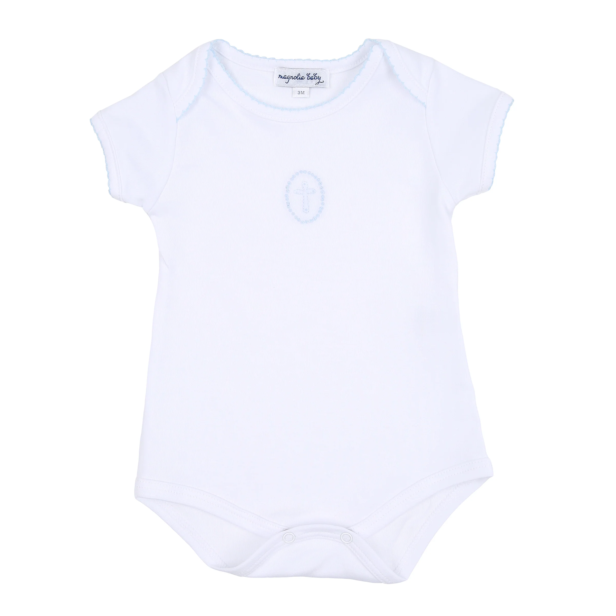 Blessed Embroidered White Bodysuit