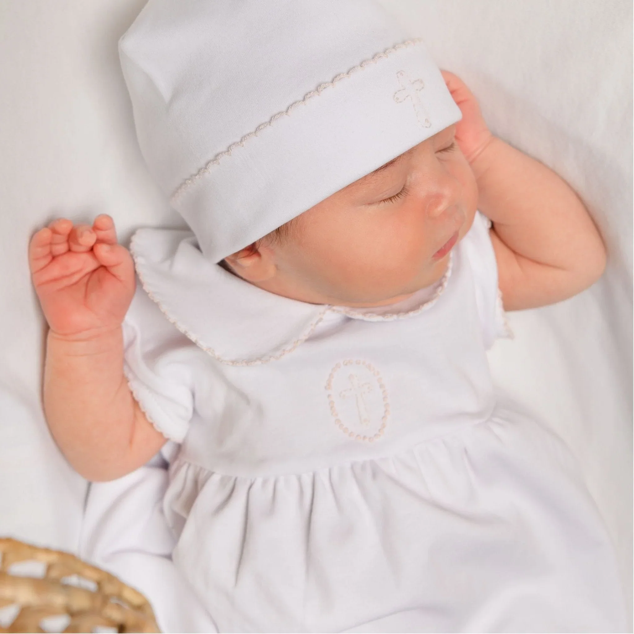 Blessed Cross Embroidered Short Sleeve Gown - Image 4