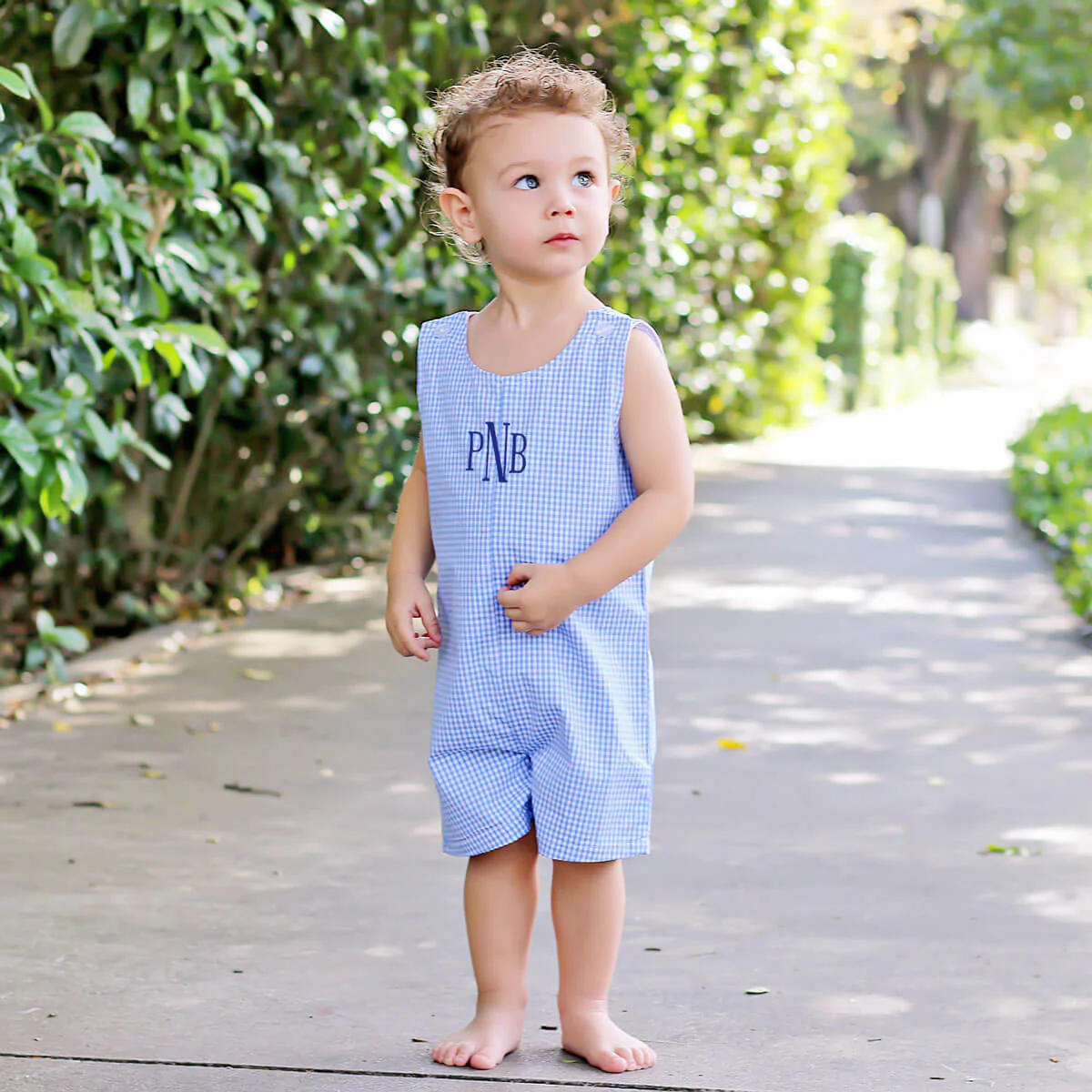 Blue Gingham Jon Jon