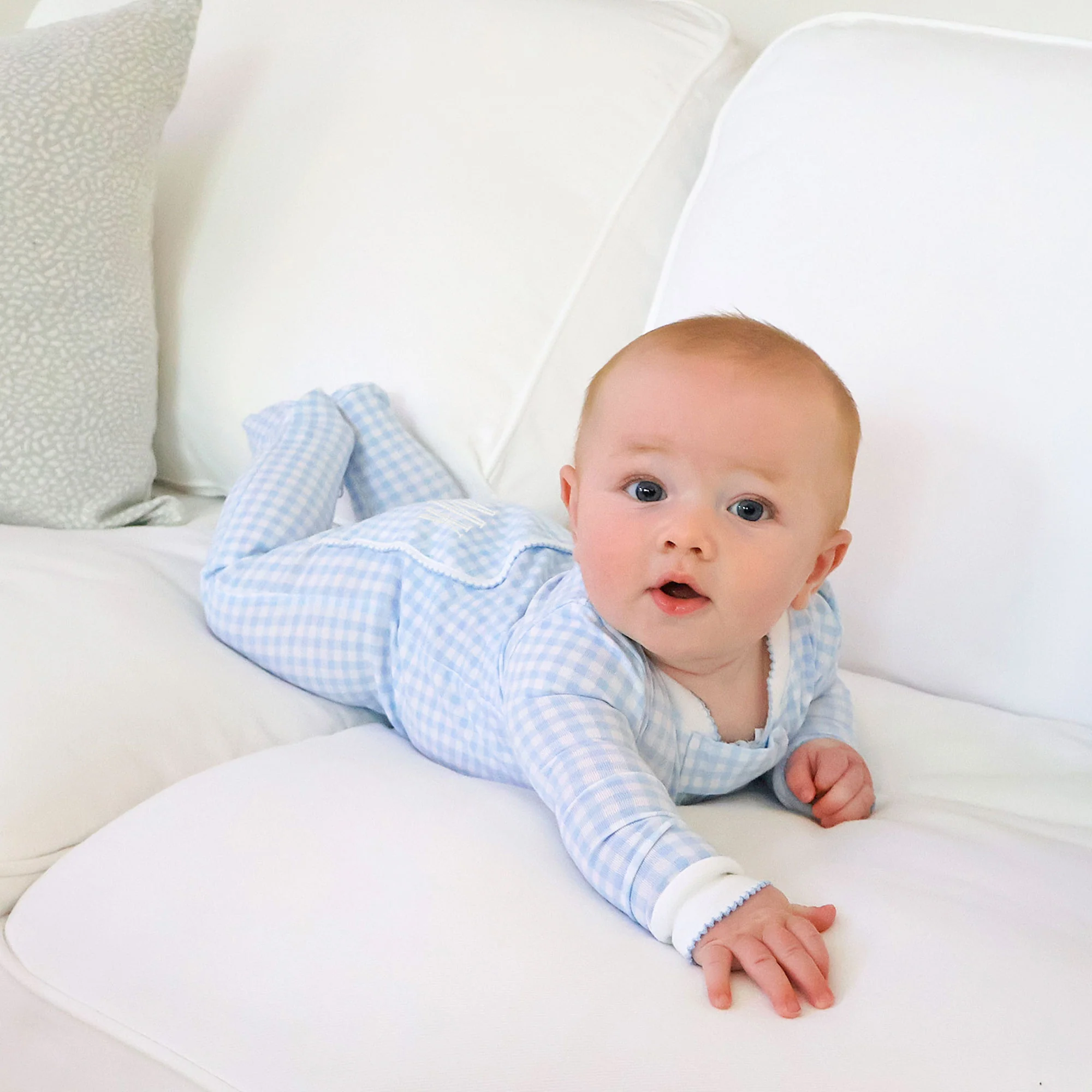 Gingham Zip Sleeper - Image 2