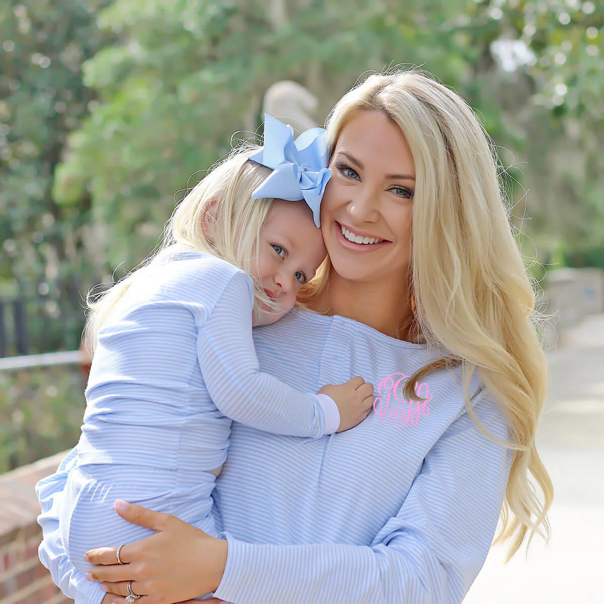 Light Blue Stripe Pajamas - Image 2