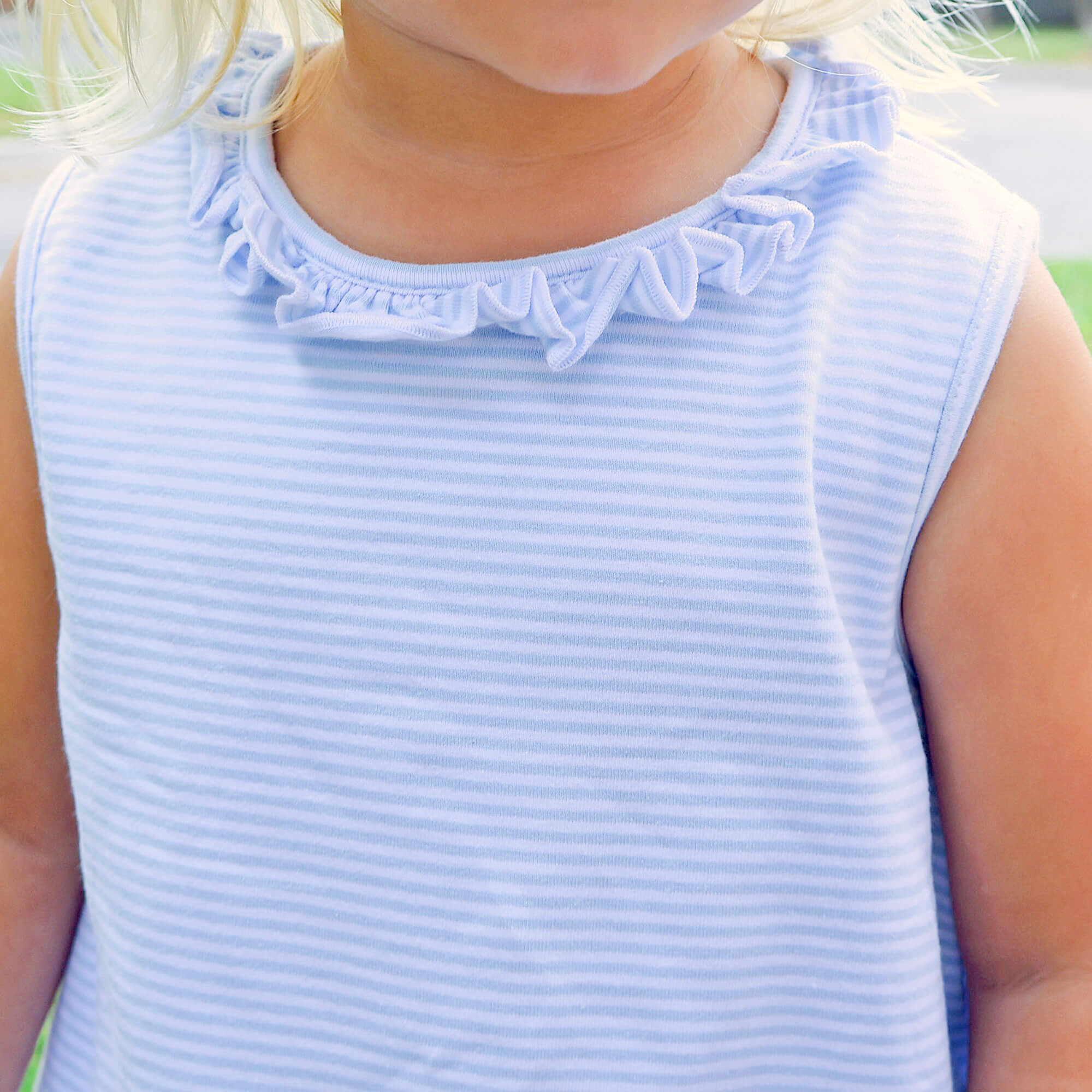 Light Blue Stripe Skirt Bubble - Image 3