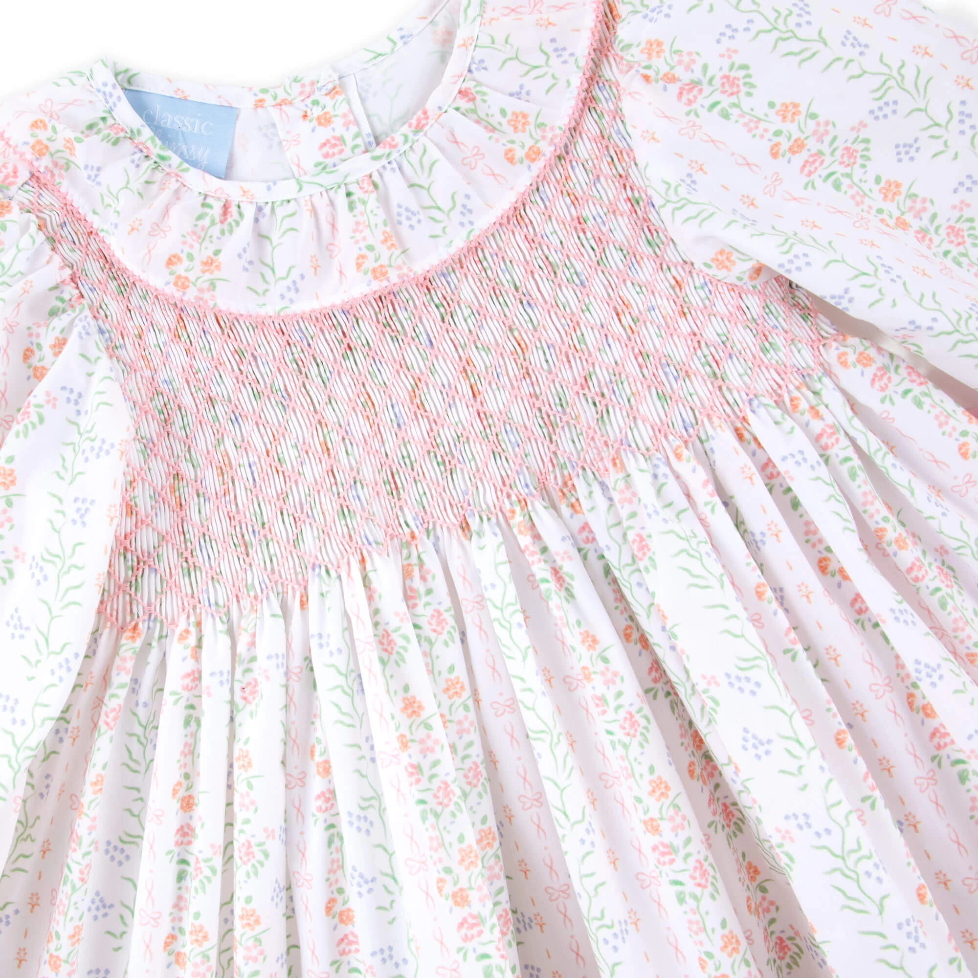 Botanical Beauty Smocked Ruffle Collar Dress - Image 2