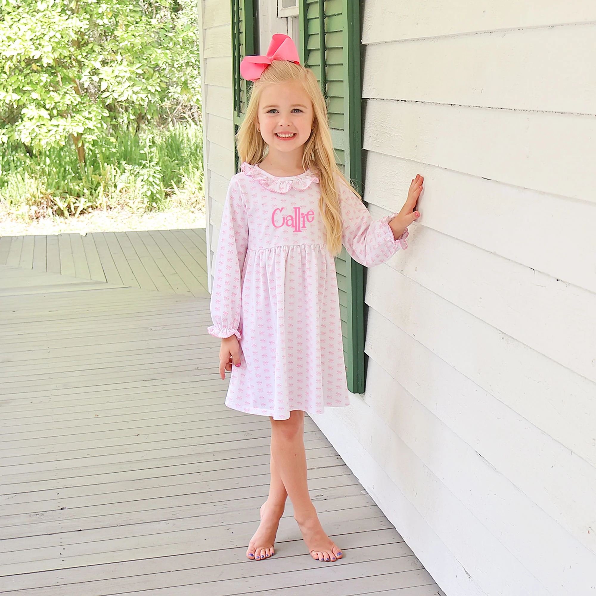 Bow Print Eden Dress