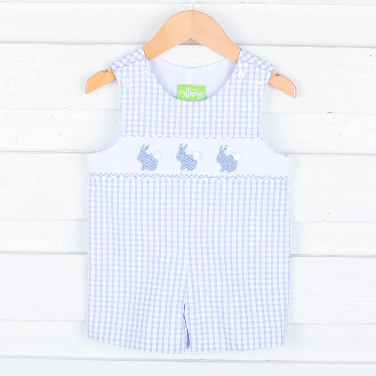 Bunny Smocked Light Blue Jon Jon