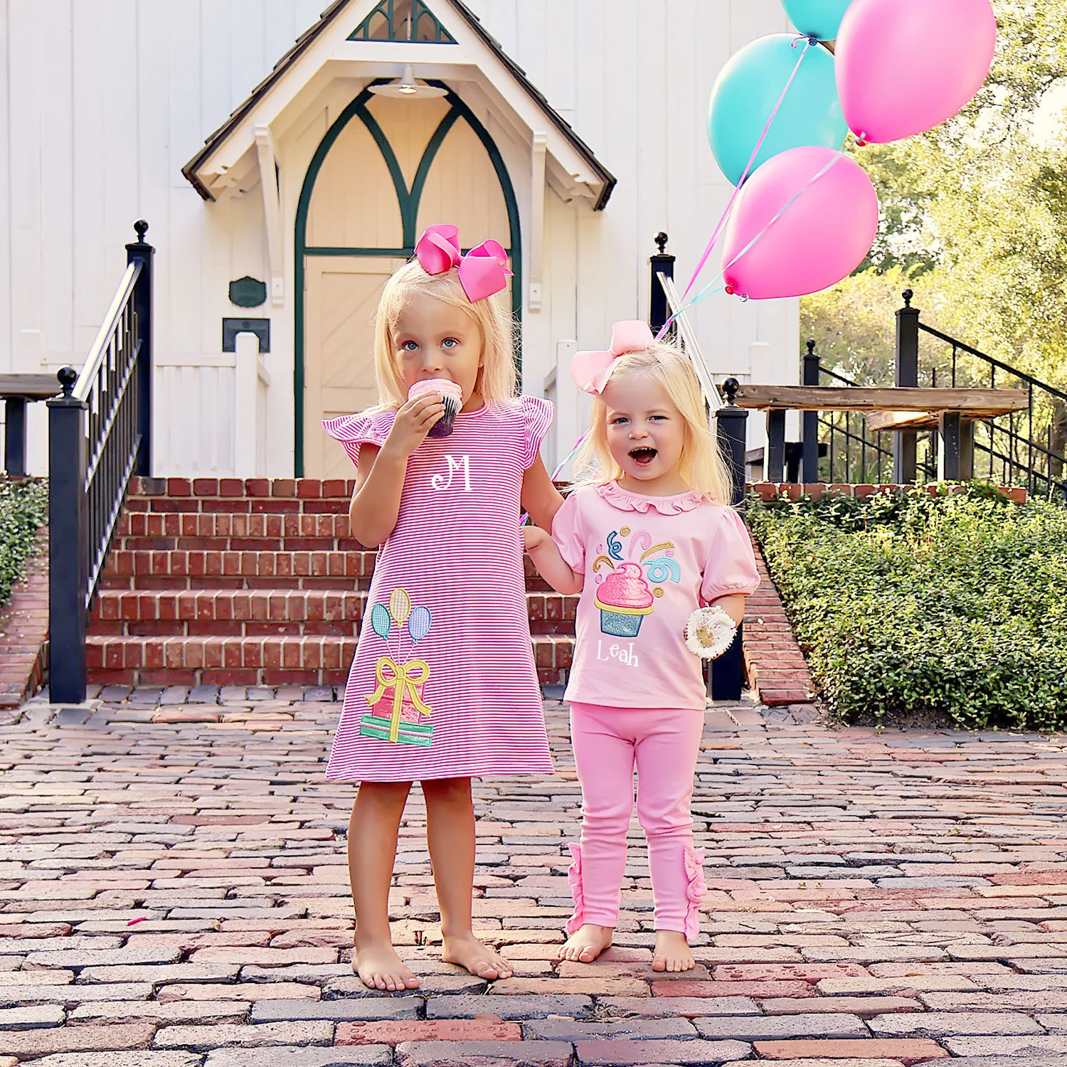 Birthday Present Pink Stripe Milly Dress - Image 4