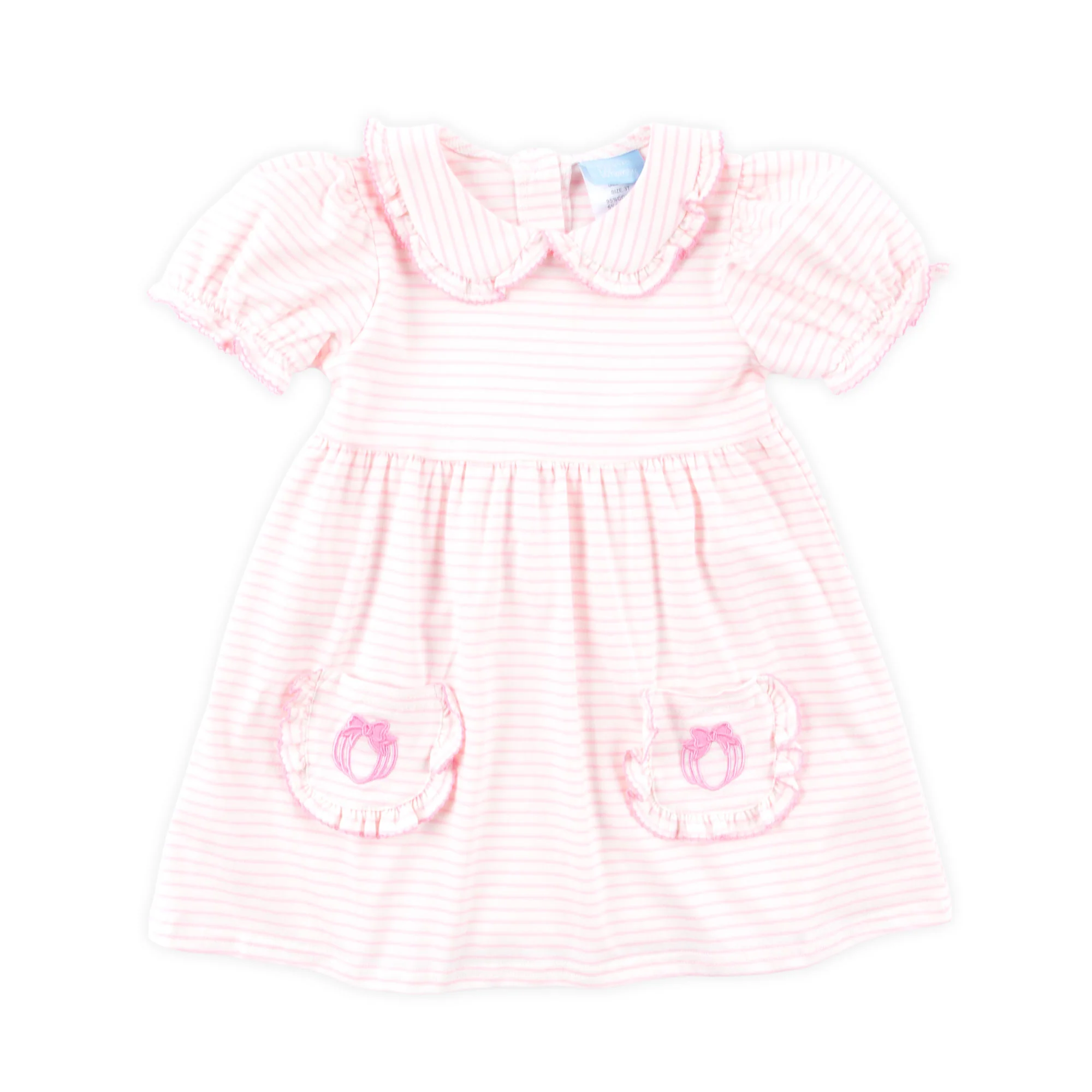 Cute as a Pumpkin Pink Stripe Caroline Dress - Image 2