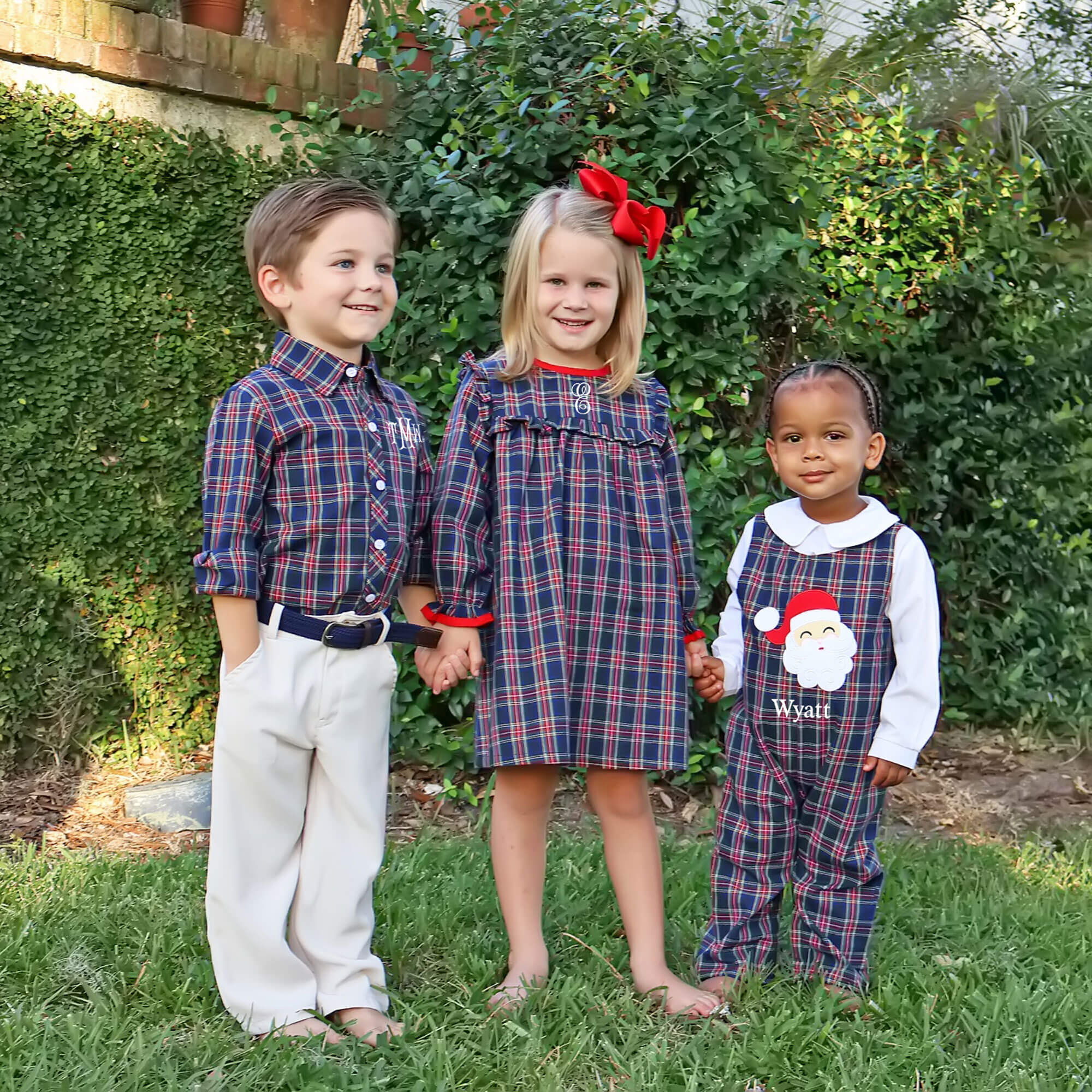 Dunbar Plaid Royal Hattie Dress - Image 5