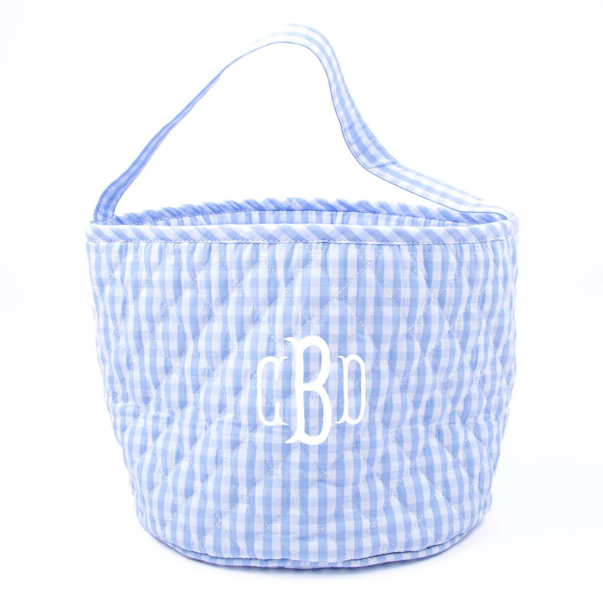 Easter Basket Blue Gingham