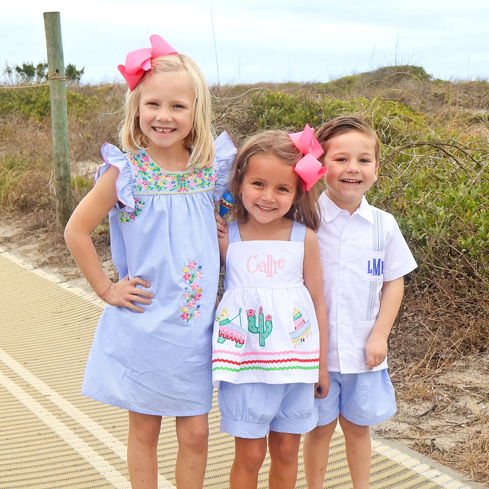 Fiesta Time Blue Gingham Stella Short Set - Image 5