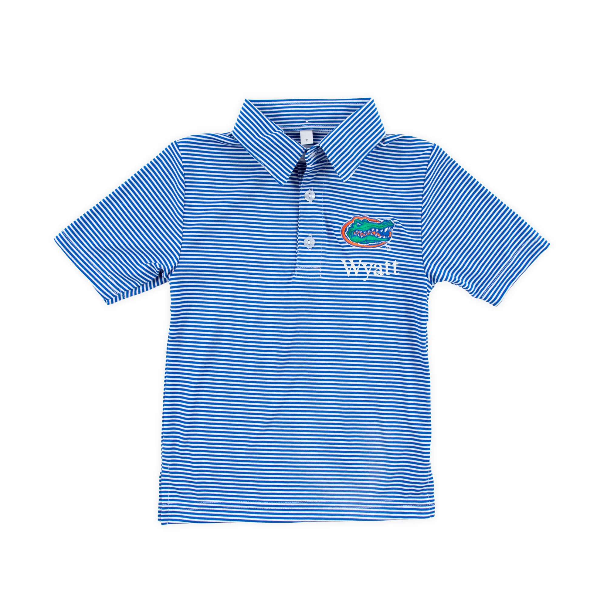 Florida Embroidered Royal Blue Performance Polo - Image 2