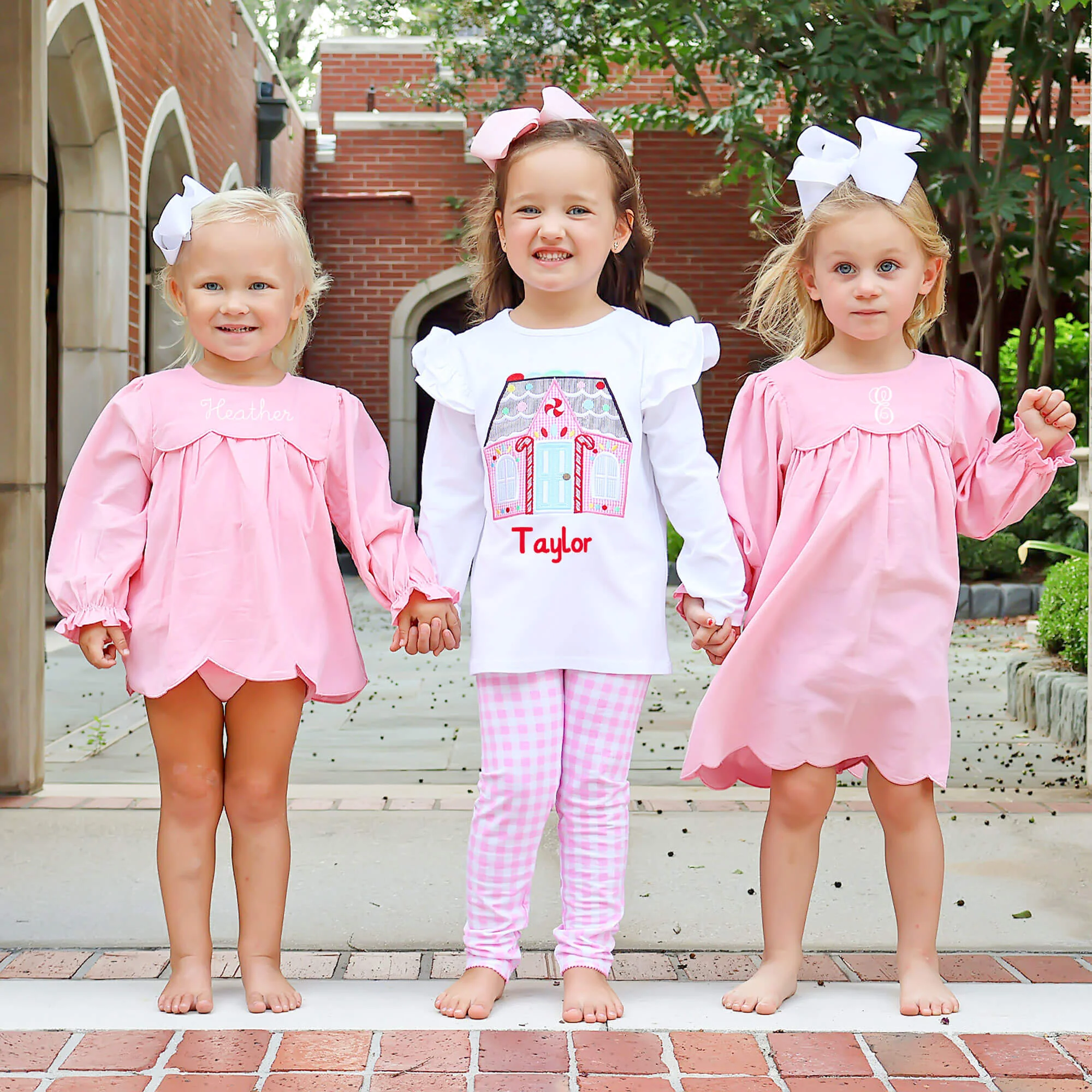 Gingerbread House White Long Sleeve Top - Image 3