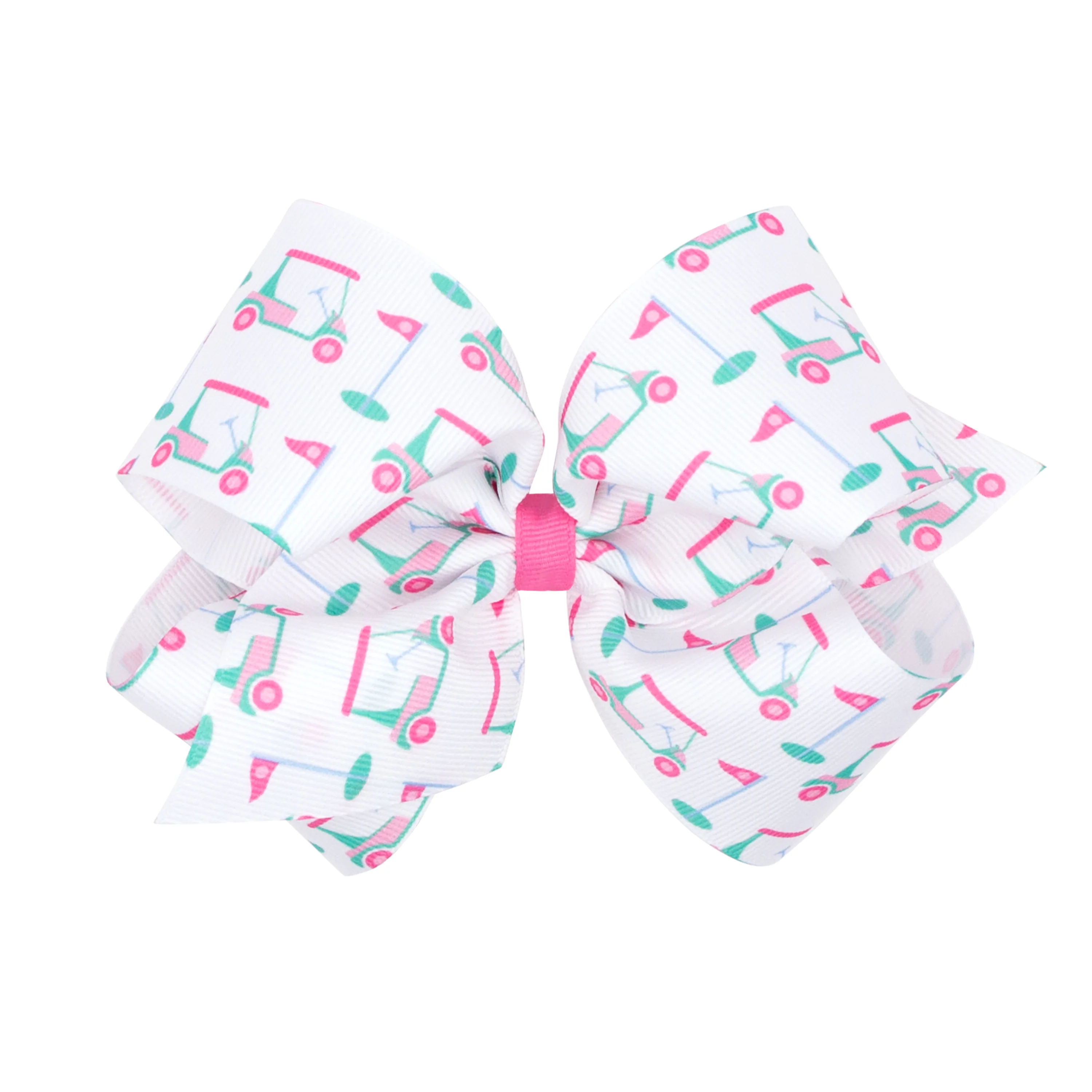 Golf Print Grosgrain Bow