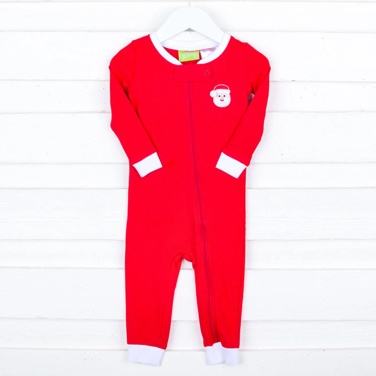 Happy Santa Red Zip Sleeper