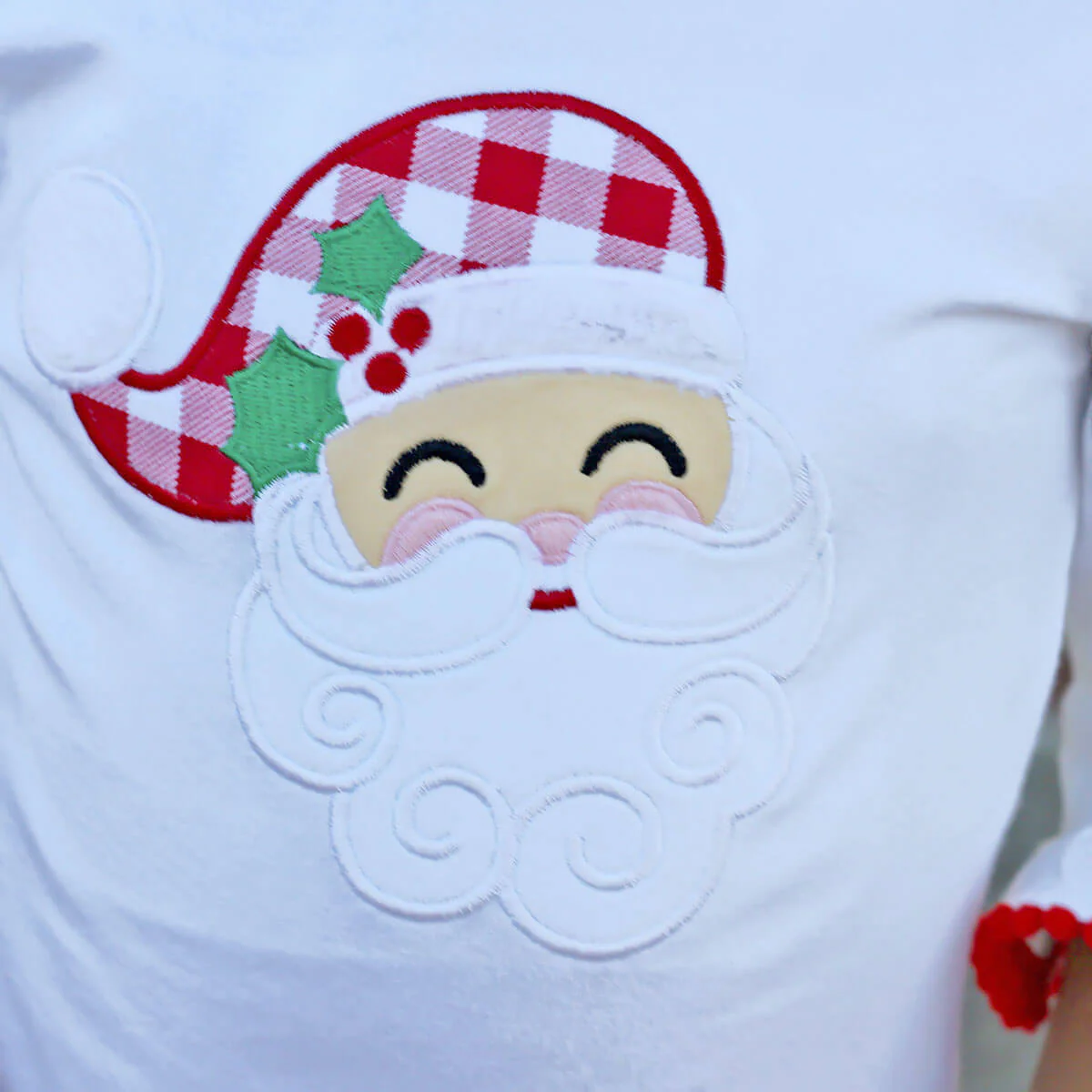 Happy Santa Red Gingham Milly Legging Set - Image 2