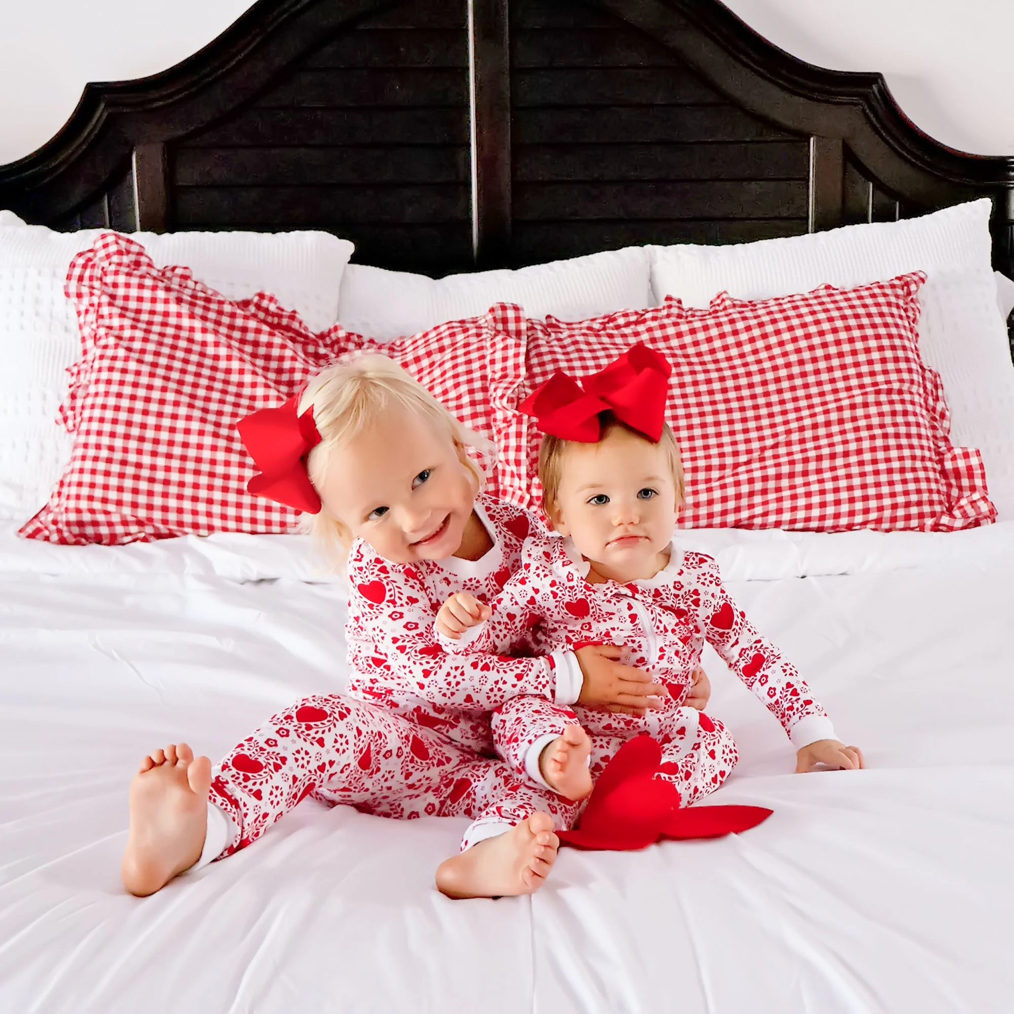 Heart Damask Print Zip Sleeper - Image 6