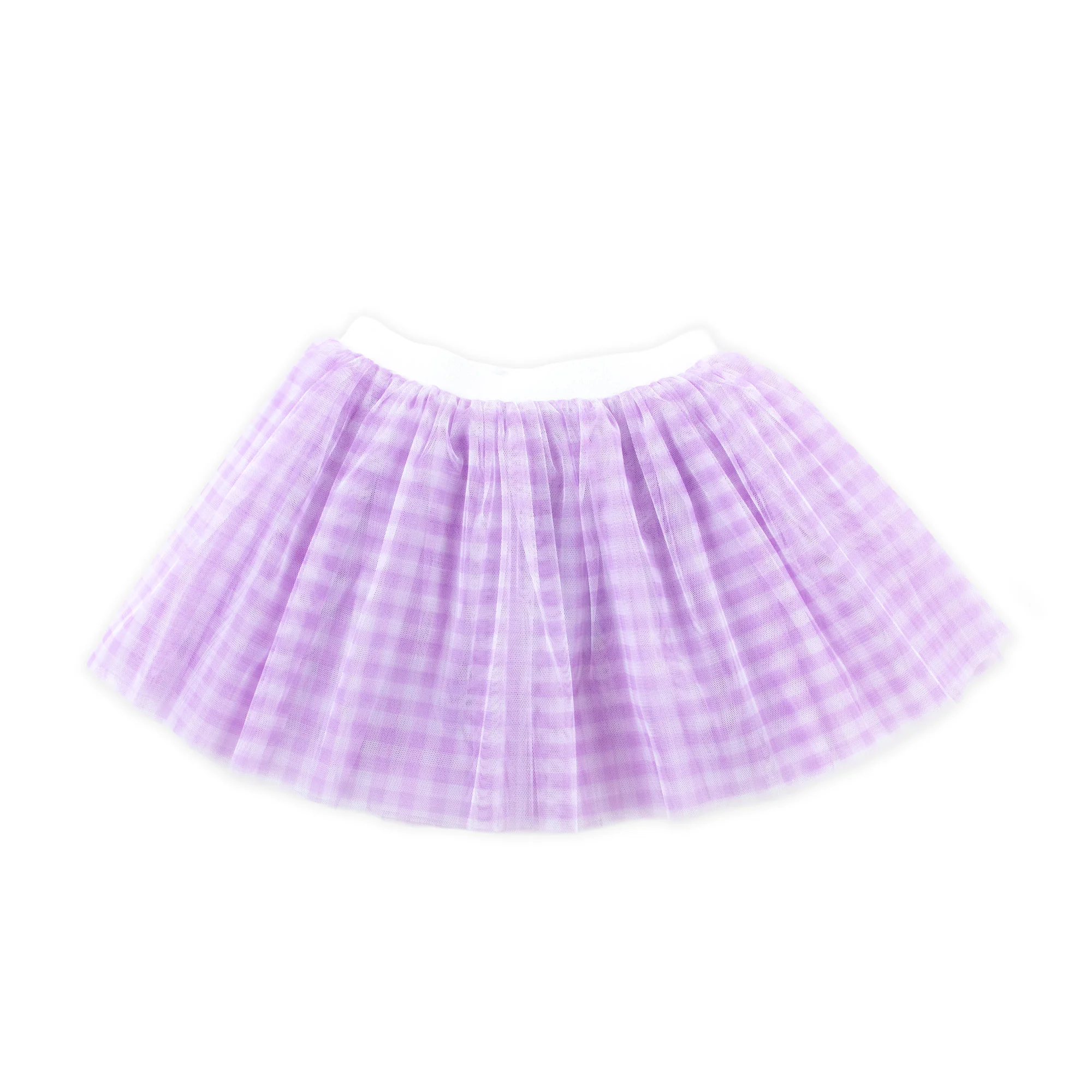 Lavender Gingham Tutu Skirt - Image 2