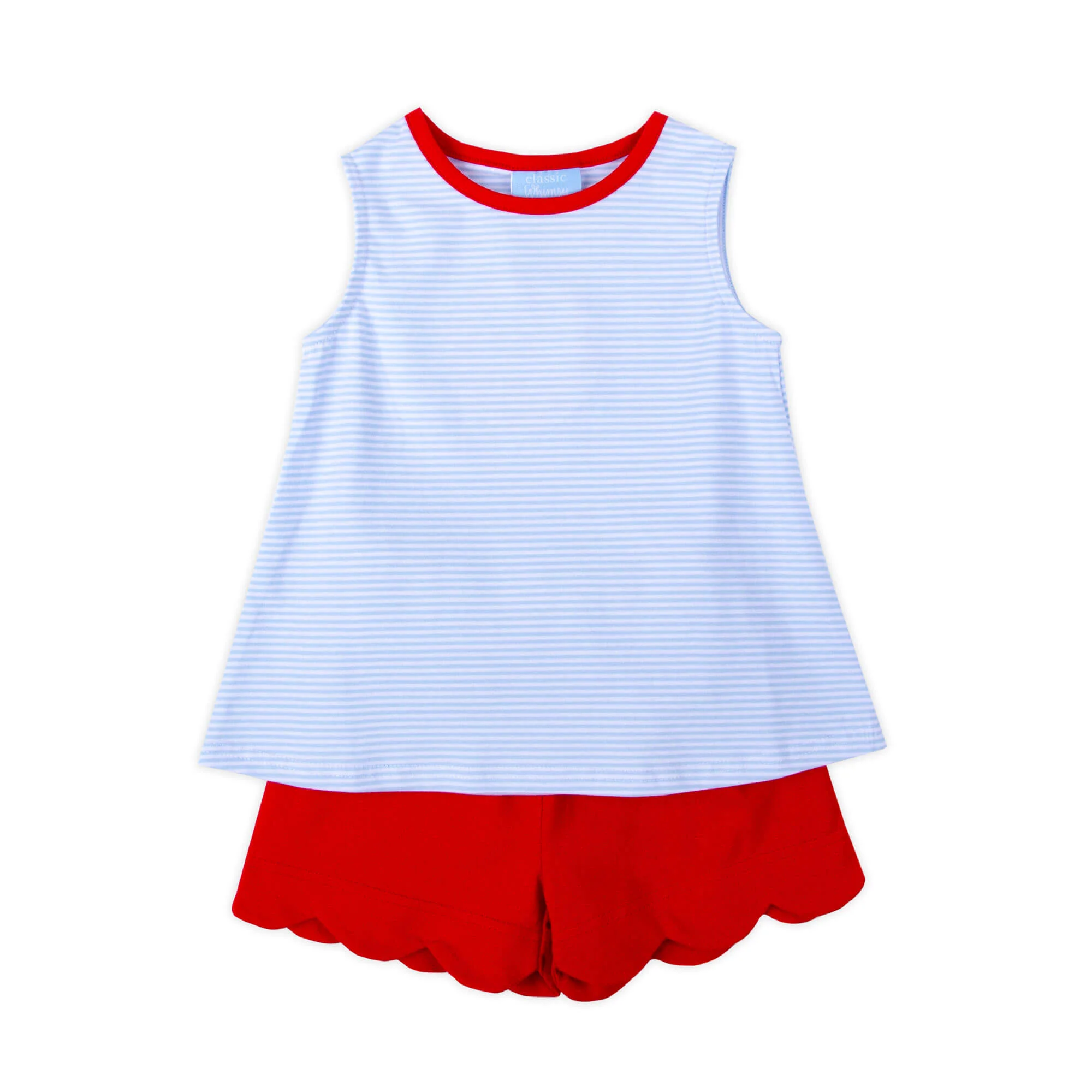Light Blue Stripe Liv Short Set - Image 4