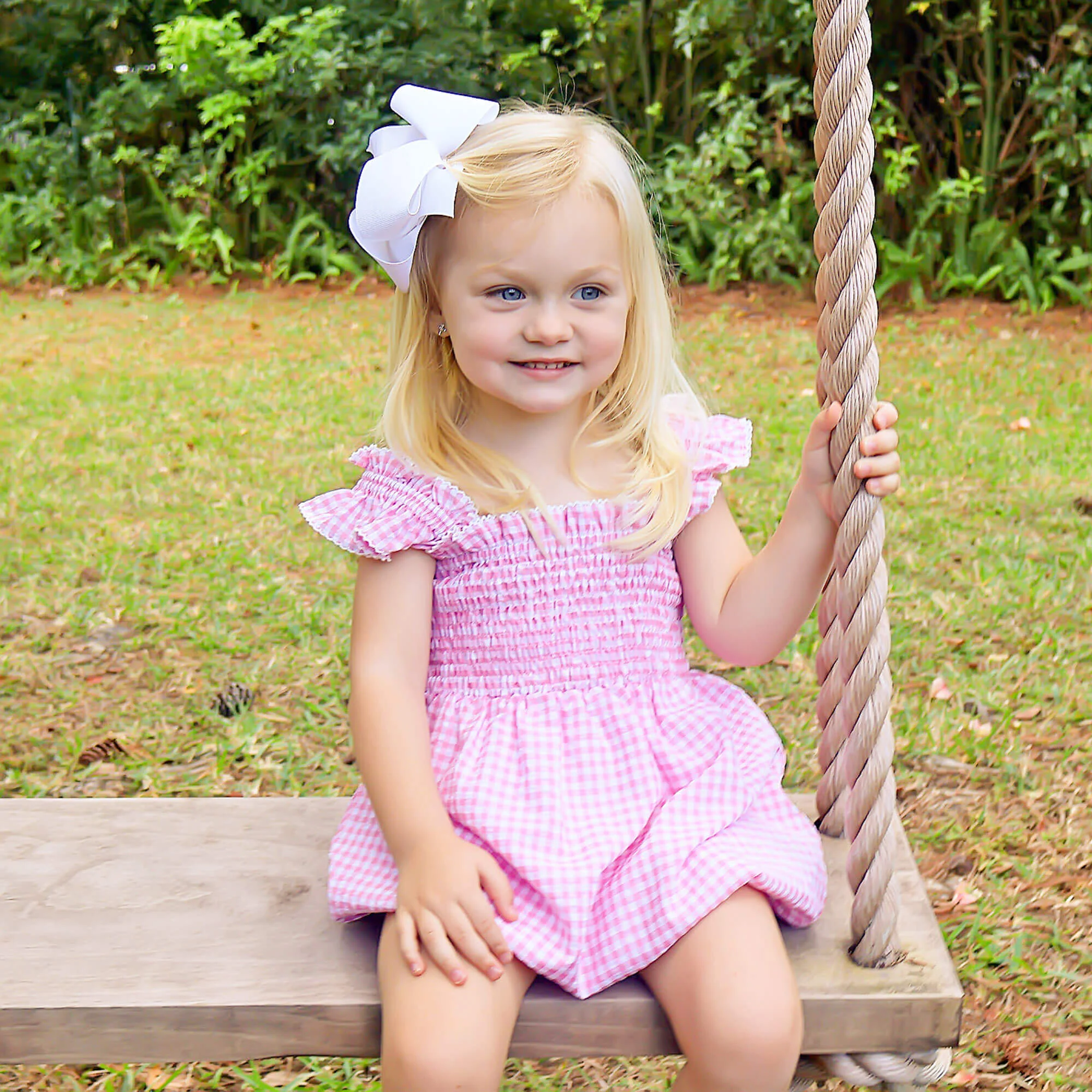 Light Pink Gingham Willow Bubble