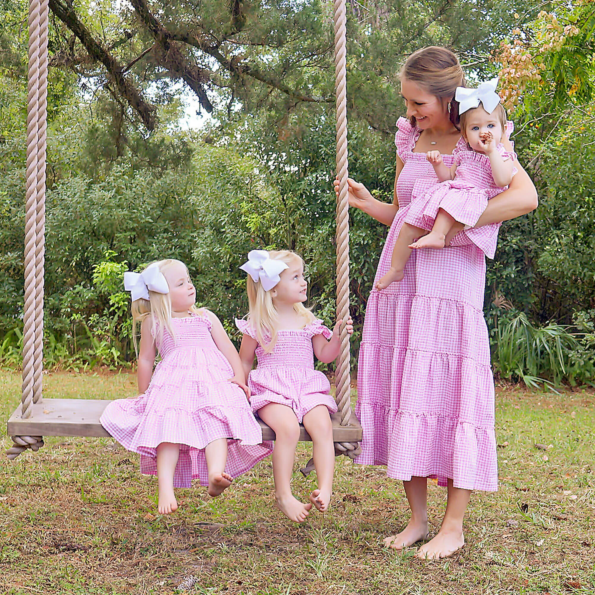 Light Pink Gingham Willow Bubble - Image 4