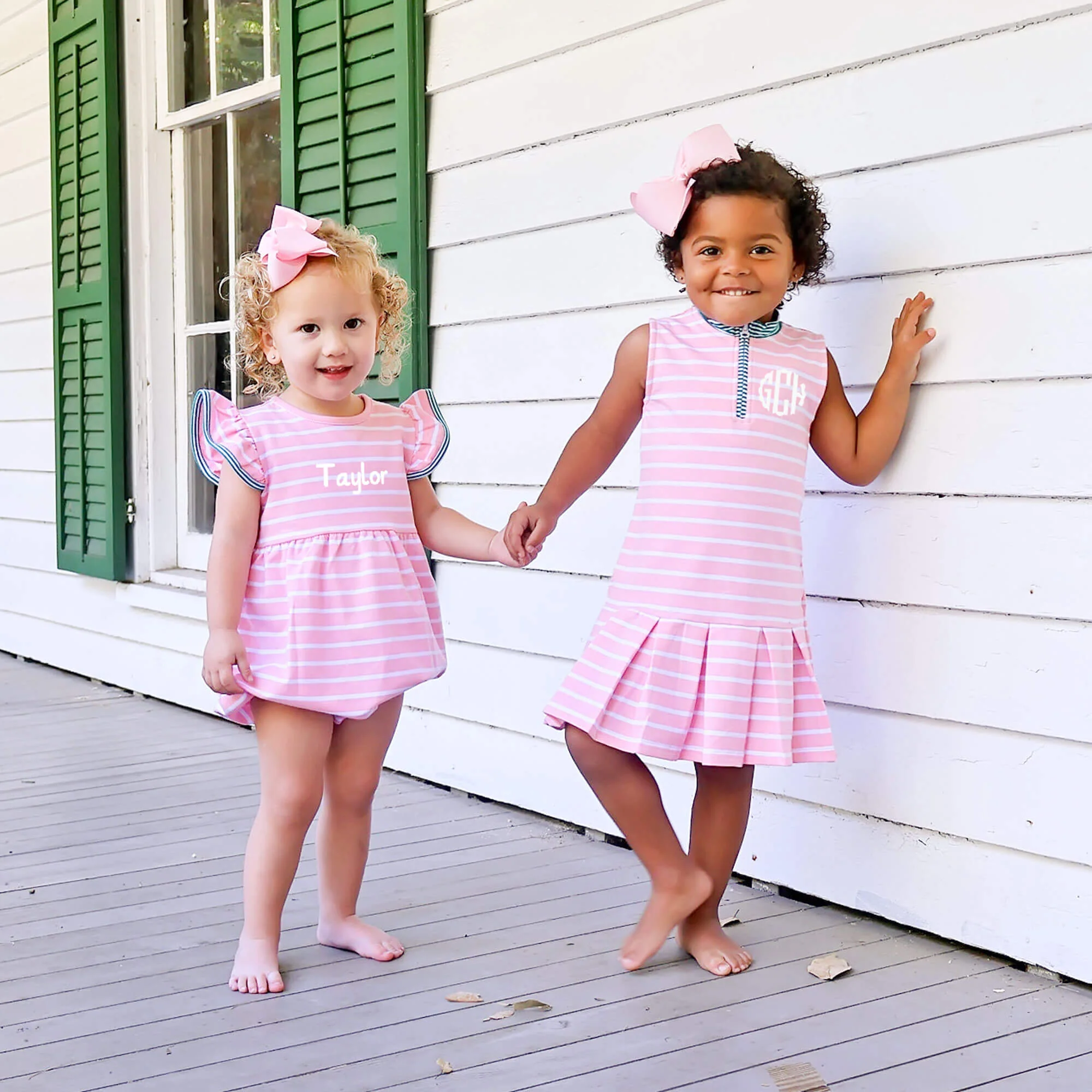 Light Pink Stripe Tennis Dress - Image 3
