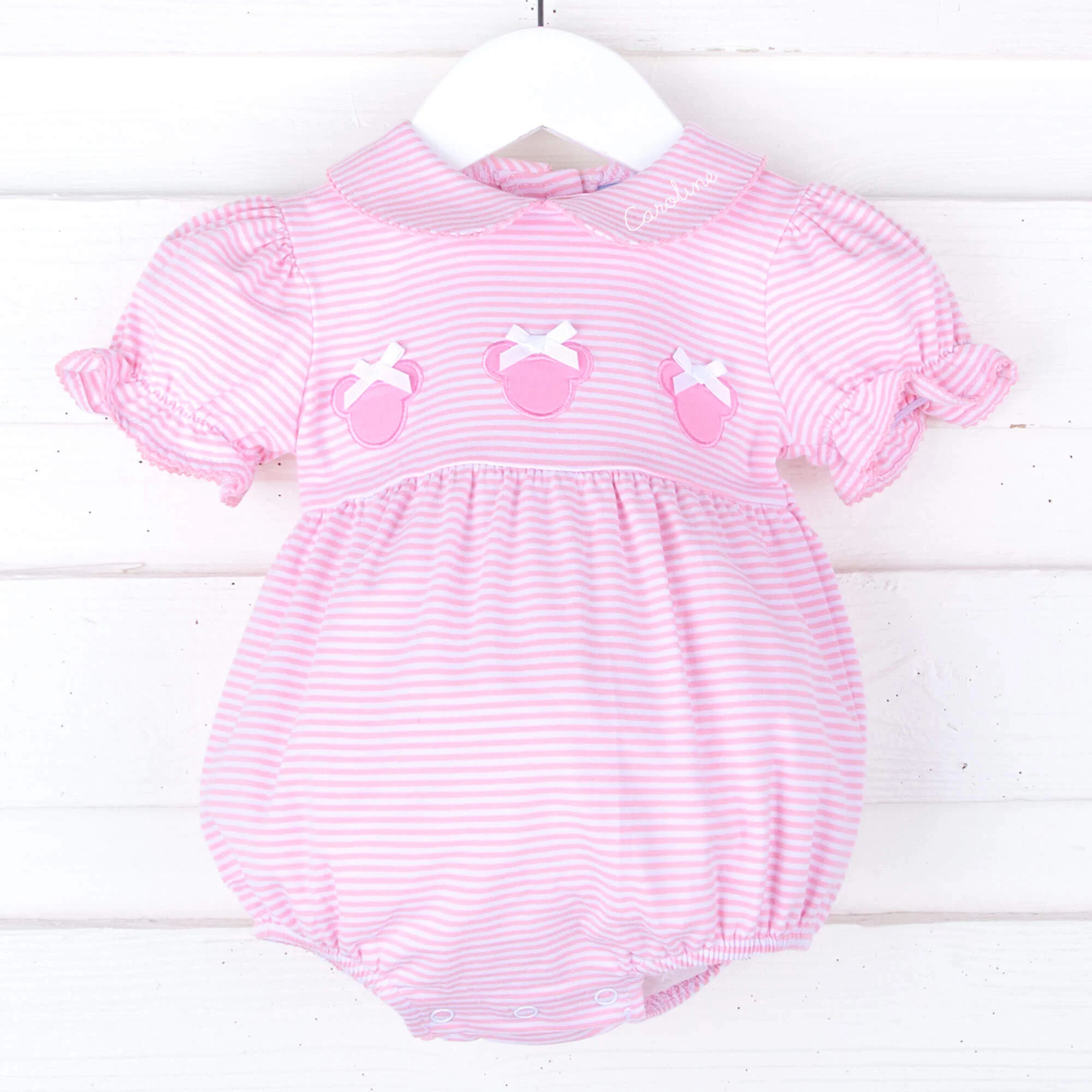 Mouse Ears Pink Stripe Riley Bubble - Image 2