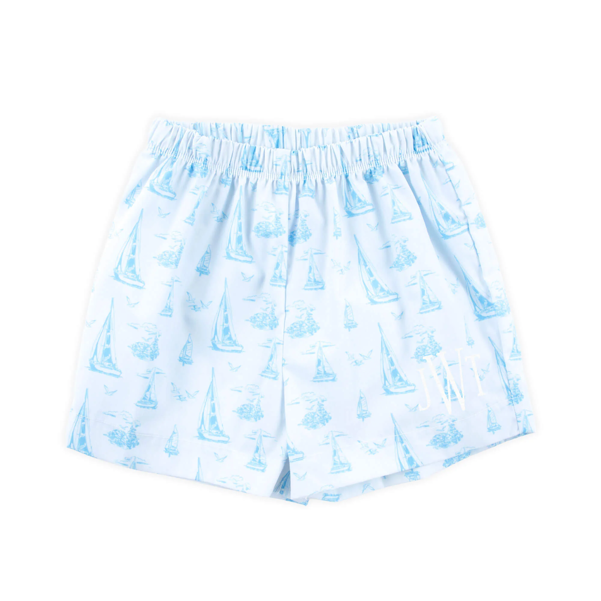Nautical Blue Sailboat Shorts