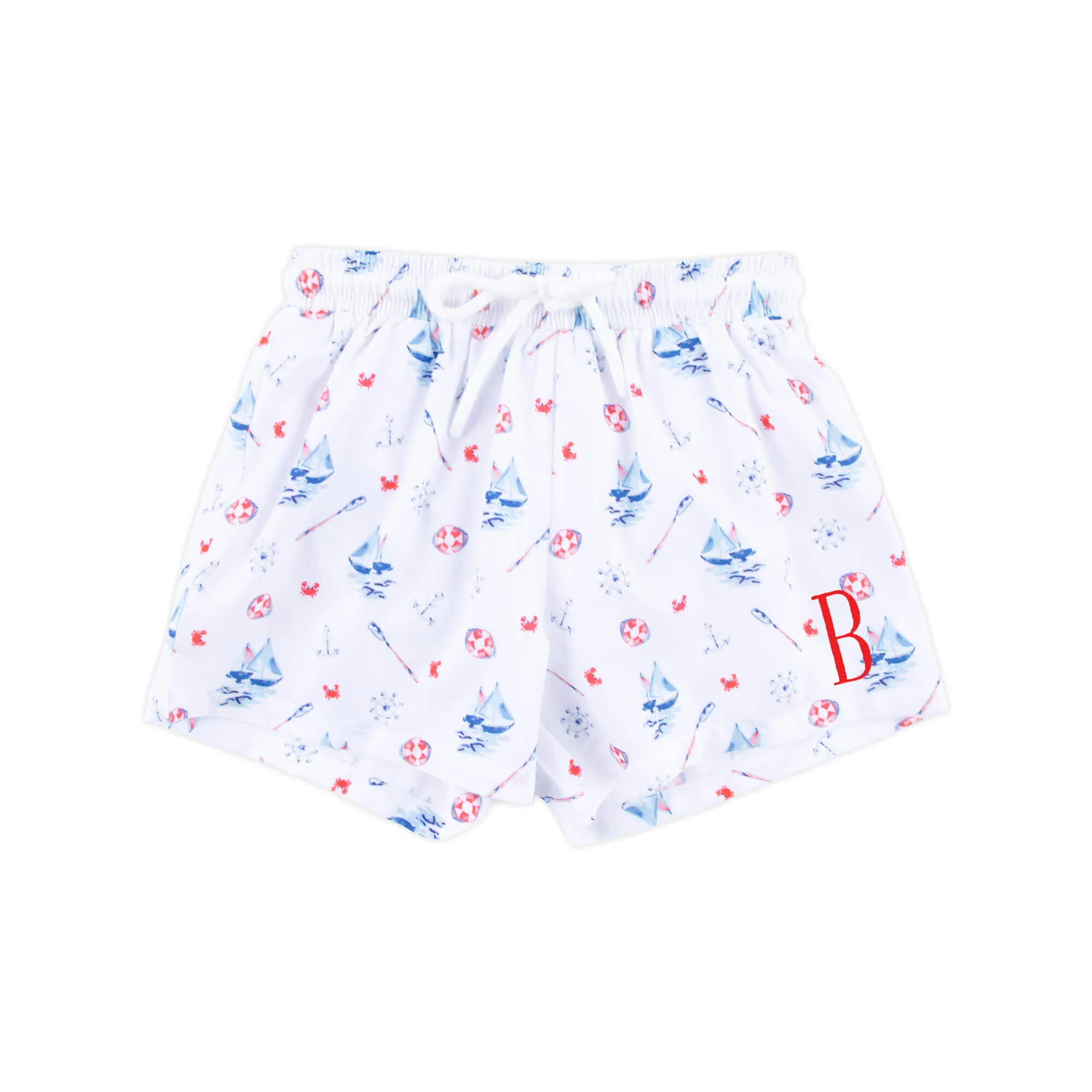 Nautical Swim Trunks
