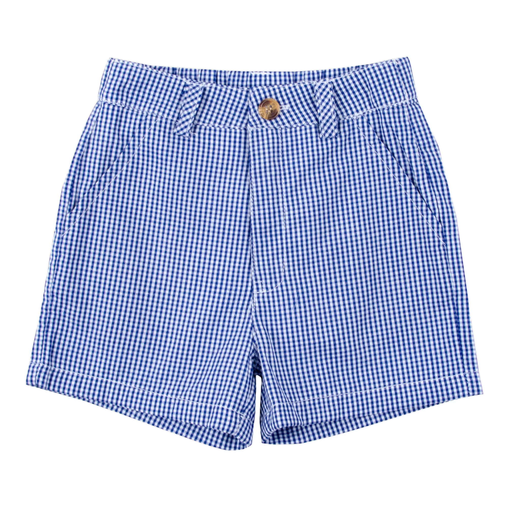 Gingham Standard Shorts Navy