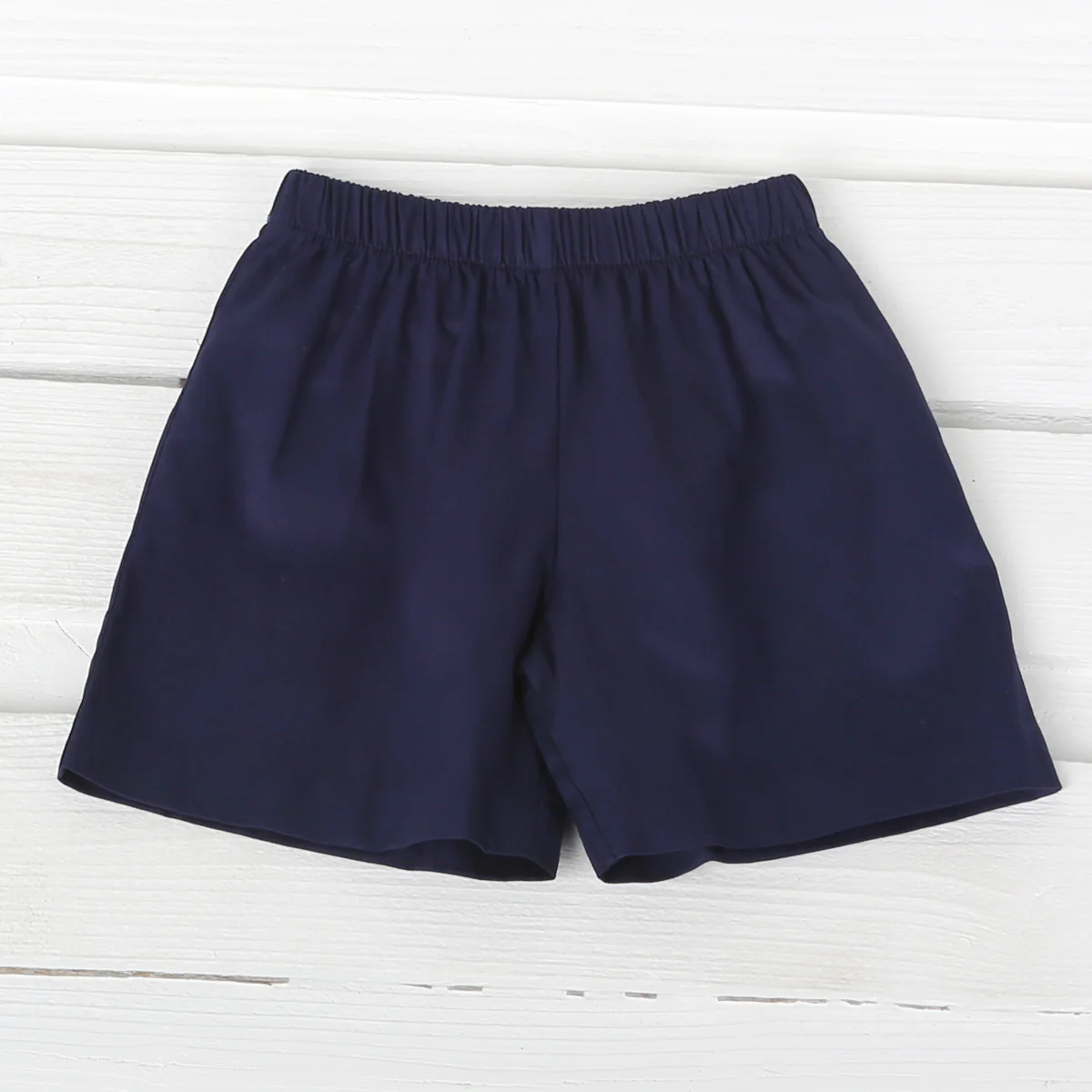 Navy Pique Shorts