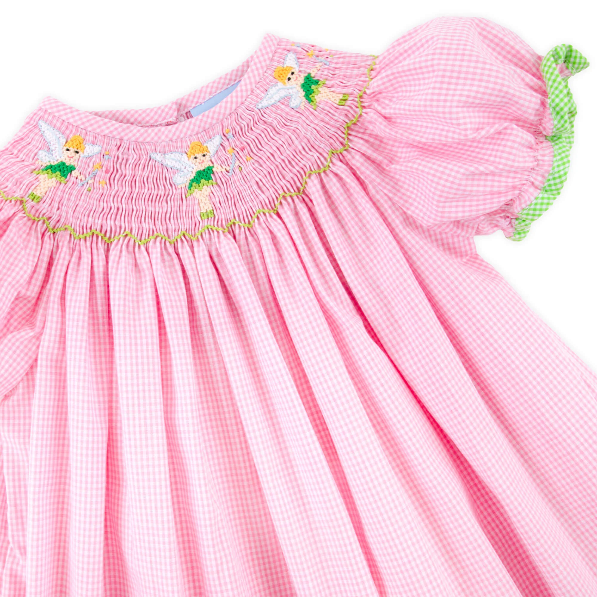 Neverland Fairy Pink Smocked Bubble - Image 2