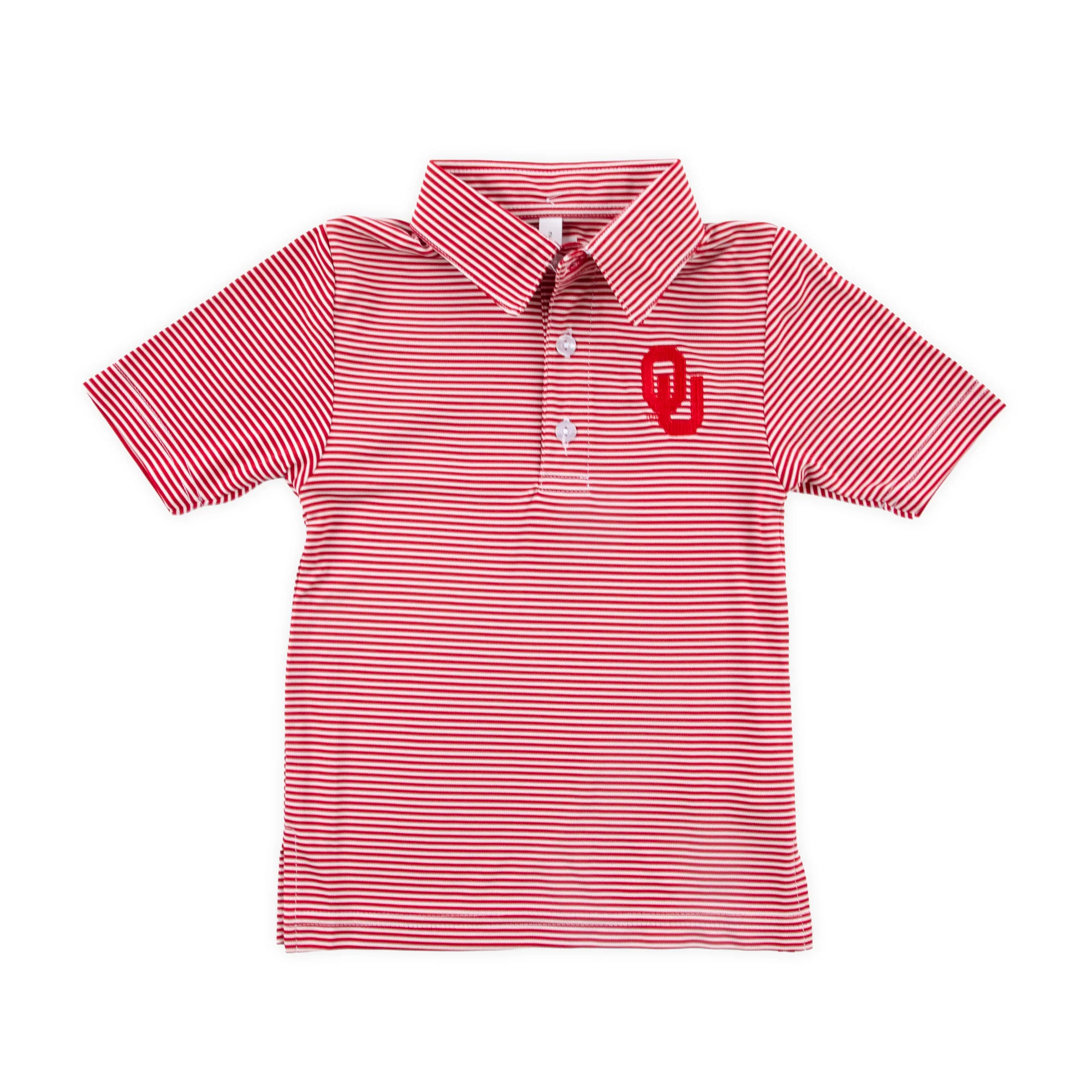 Oklahoma Embroidered Red Performance Polo - Image 2