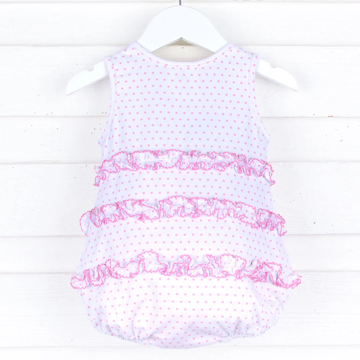 Pink Polka Dot Ruffle Bubble - Image 6