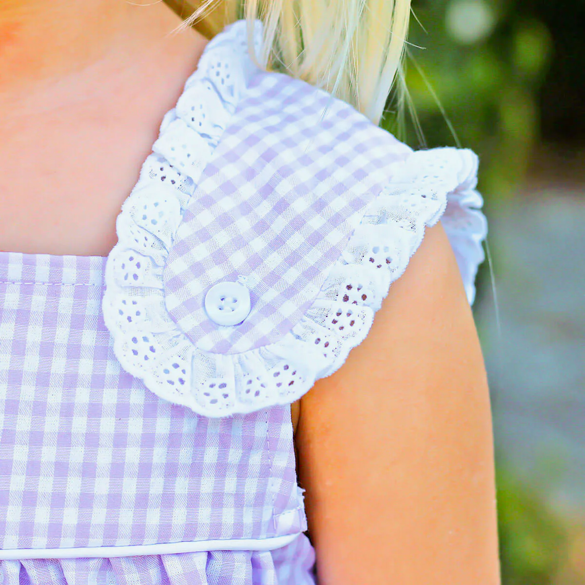 Purple Gingham Lulu Bubble - Image 4