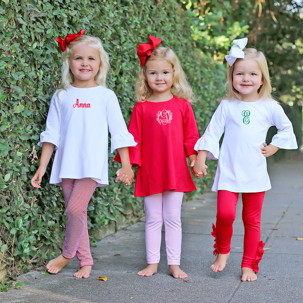 Red Side Ruffle Leggings - Image 5