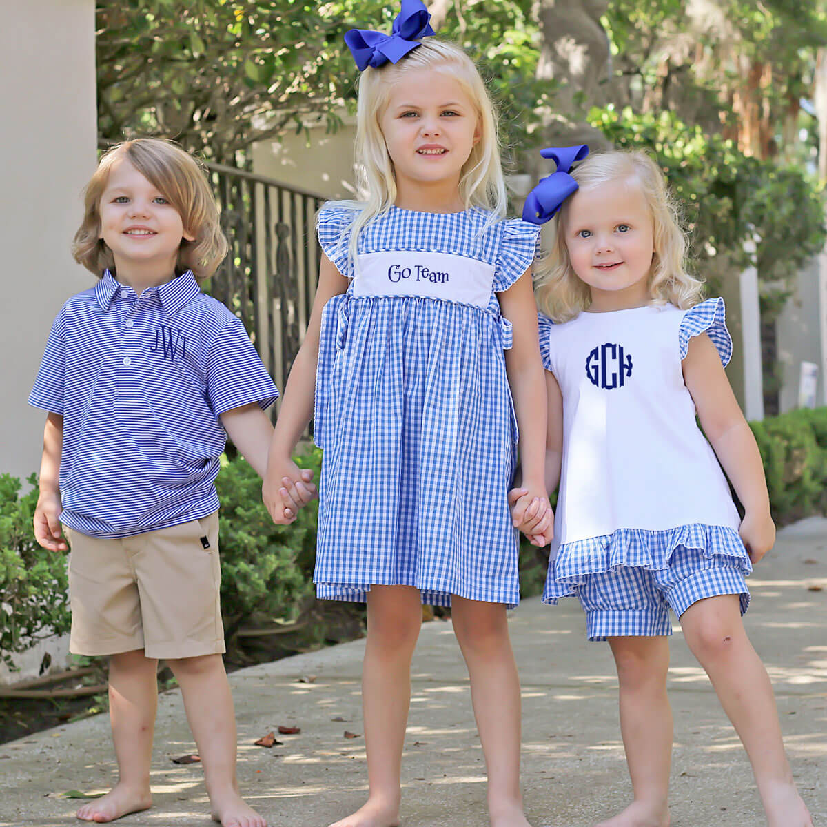 Royal Blue Gingham Avery Dress - Image 6