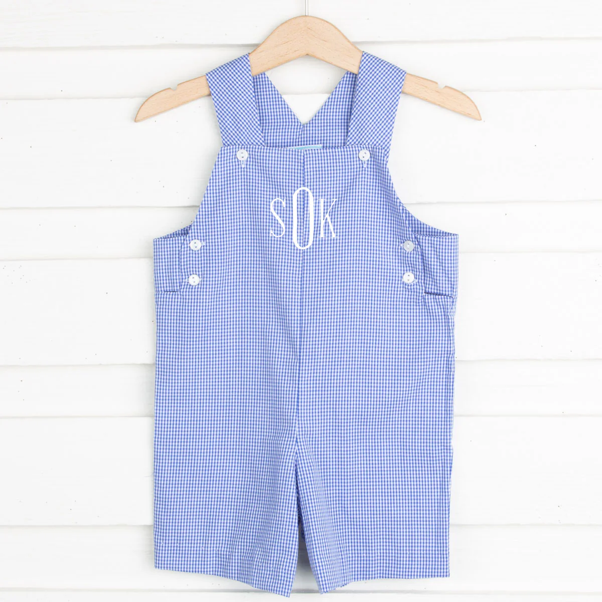 Royal Blue Gingham Jon Jon