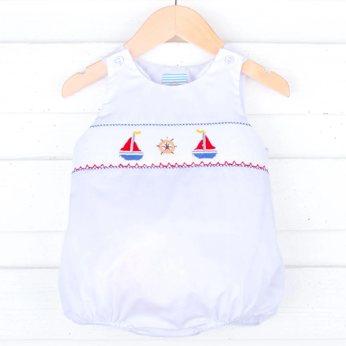 Sail Away White Smocked Sun Bubble
