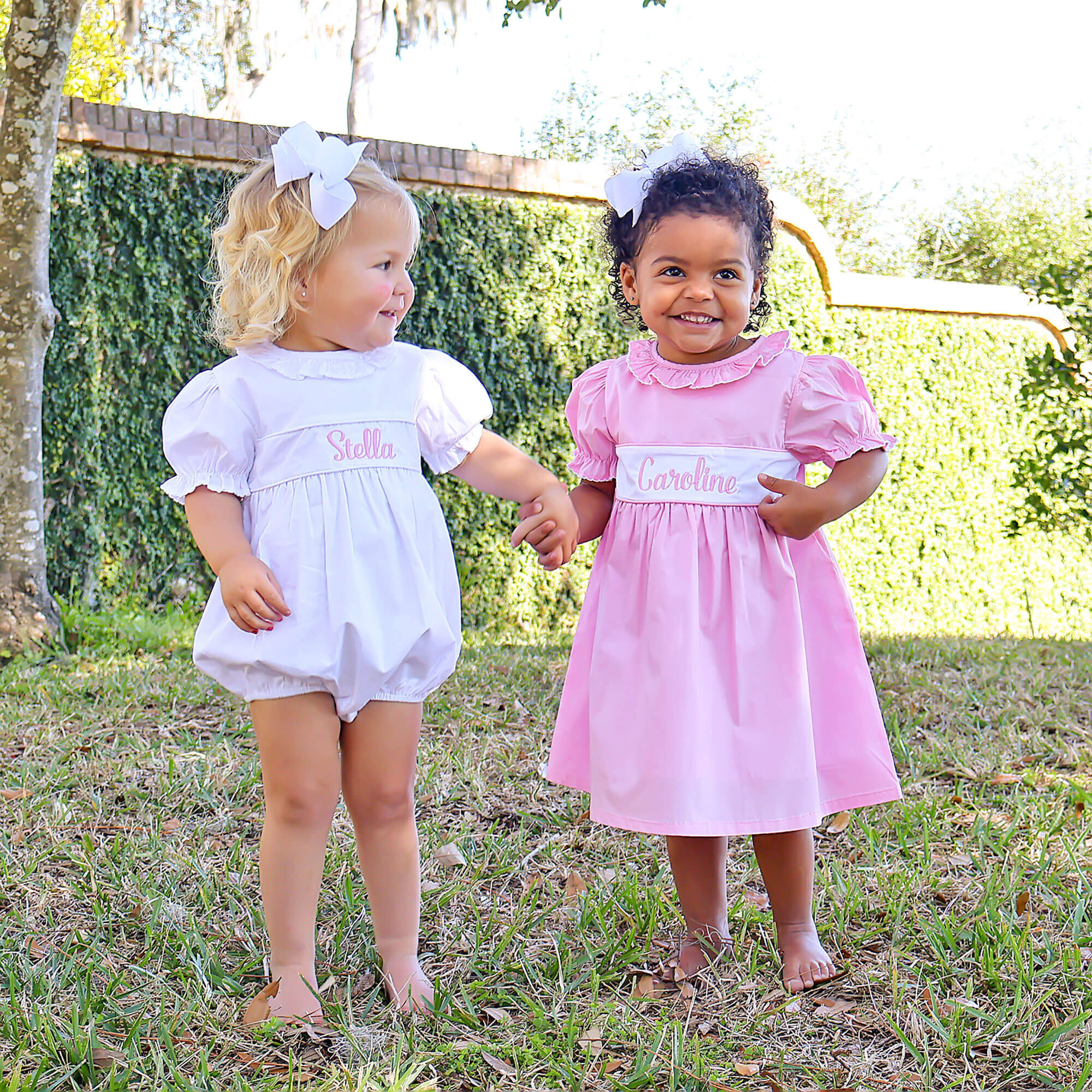 Solid White Ruffle Collared Bubble - Image 4