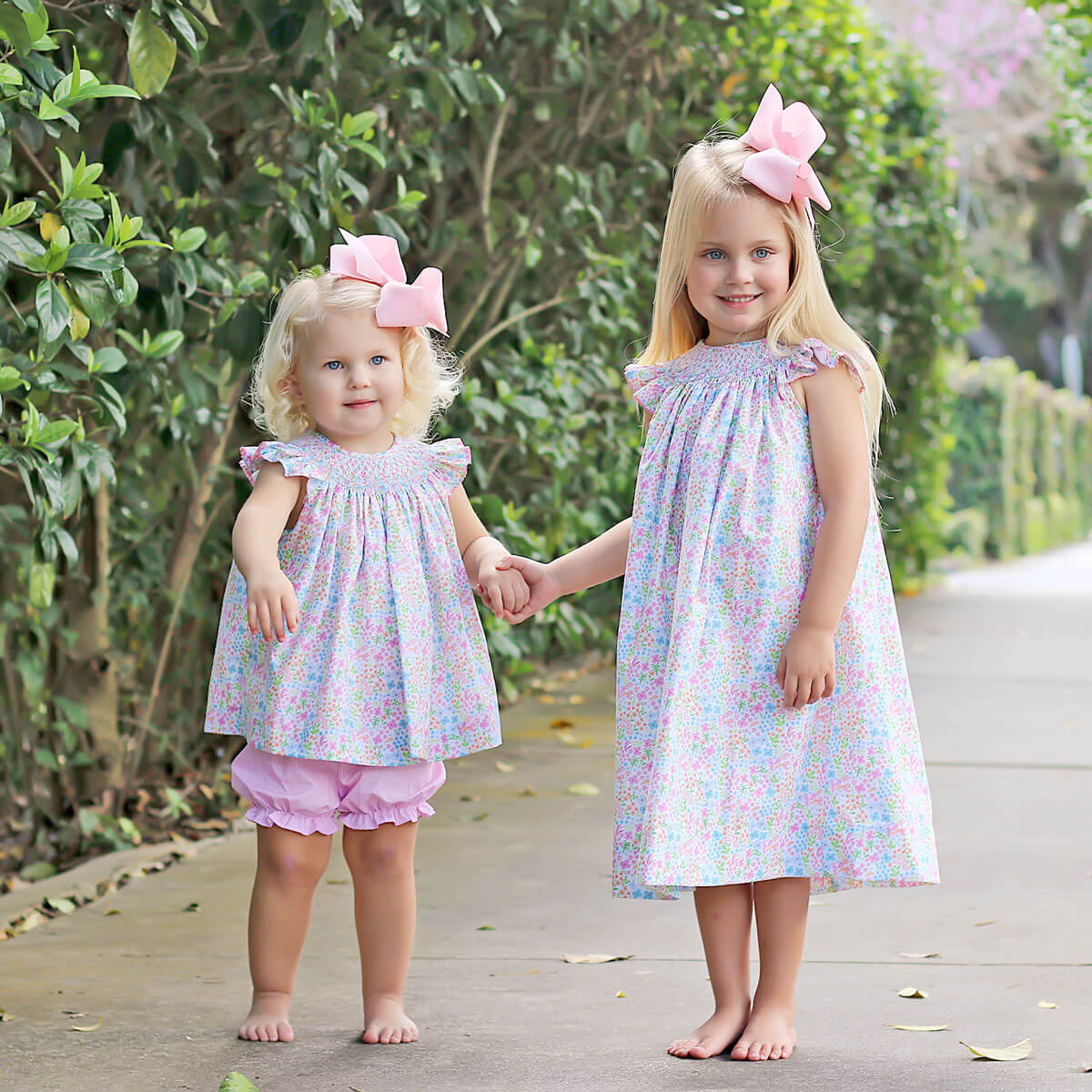 Spring Garden Smocked Bloomer Set - Image 4
