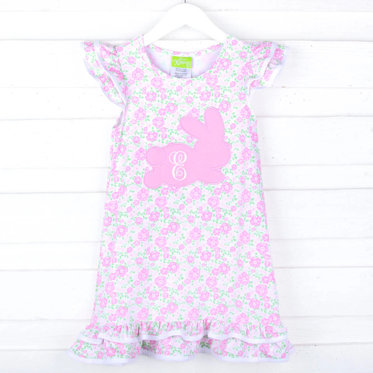Sweet Floral Pink Bunny Milly Dress - Image 3