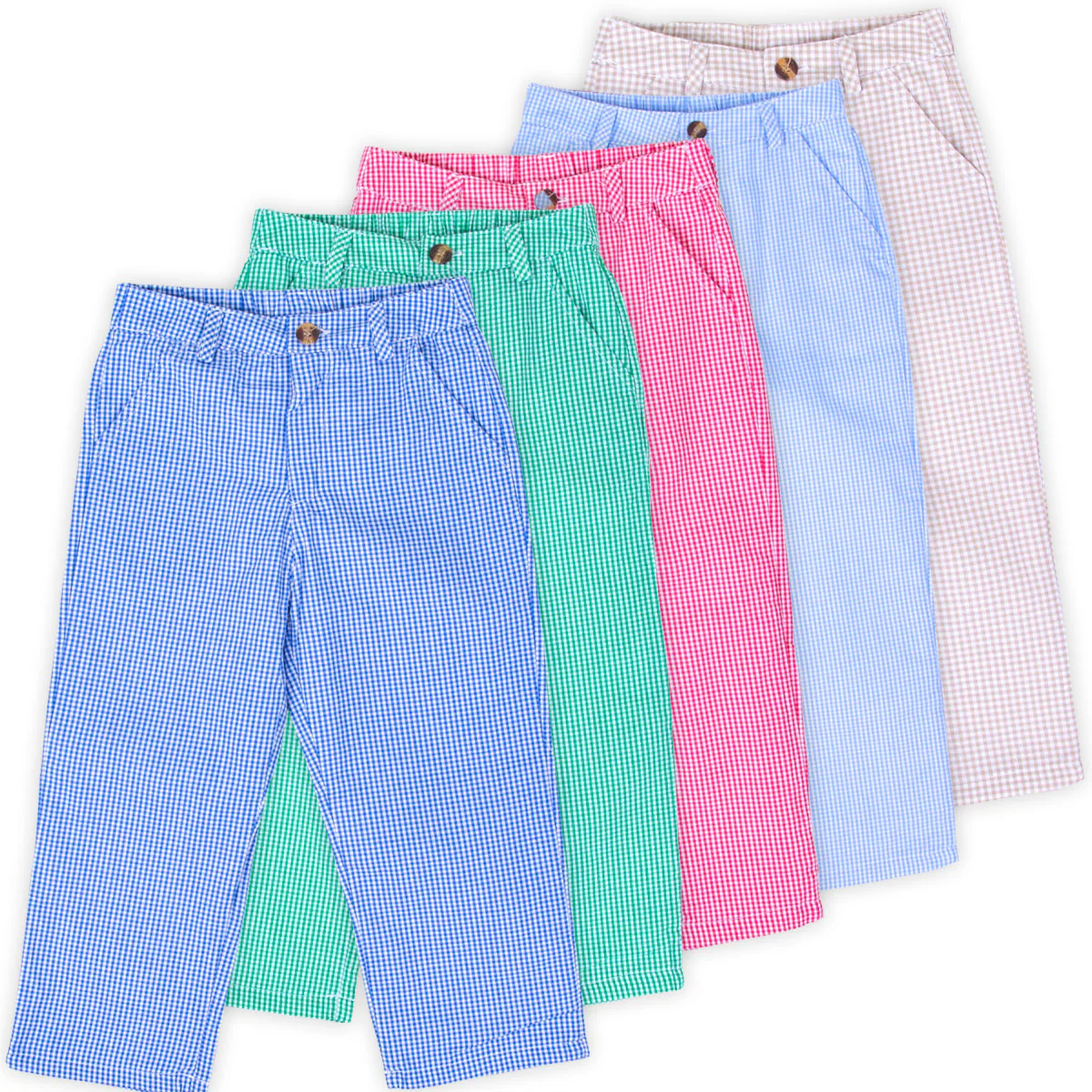 Royal Blue Gingham Standard Pants - Image 3